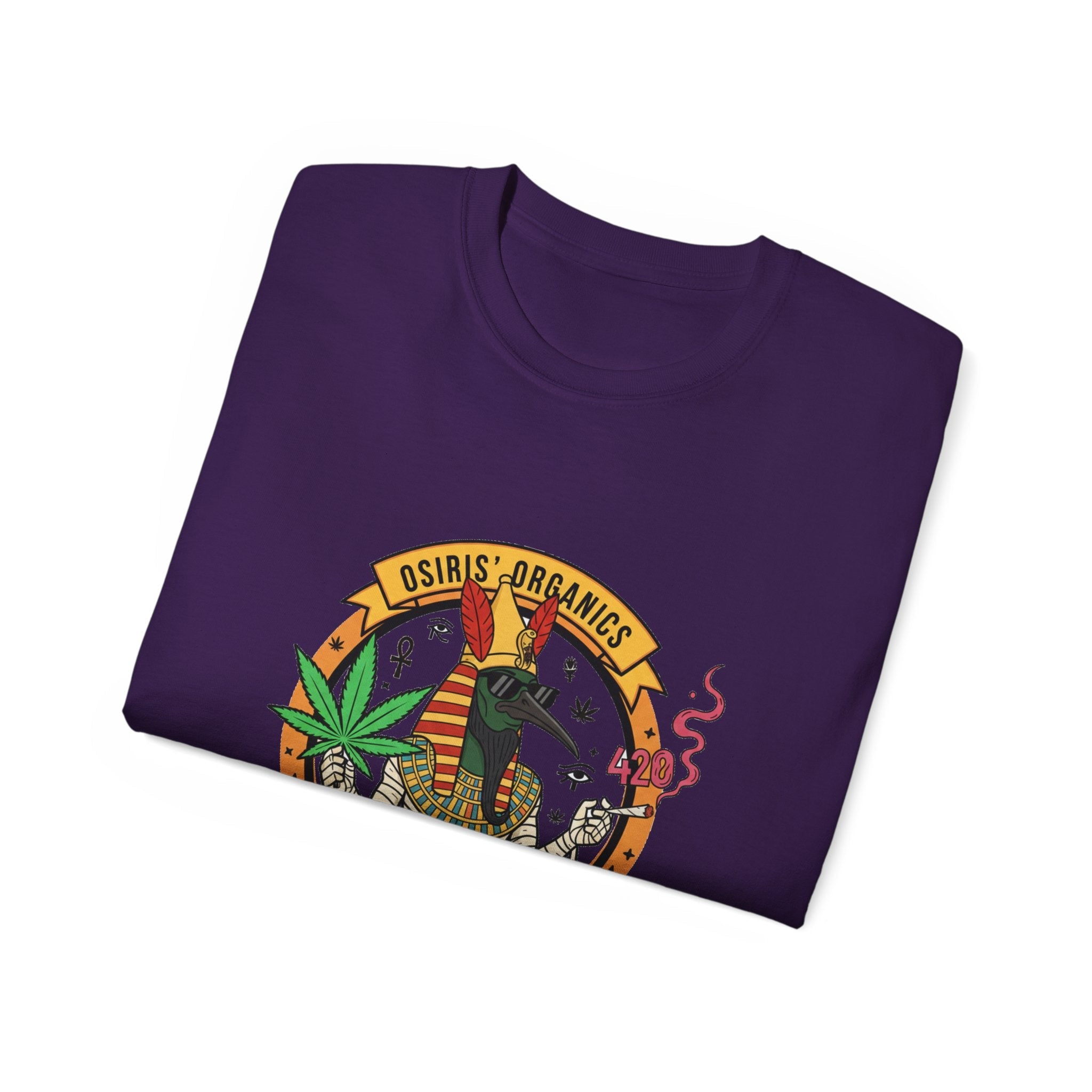 Osiris Organics Tee – Egyptian Streetwear Graphic Shirt | Spiritual Cosmic Art