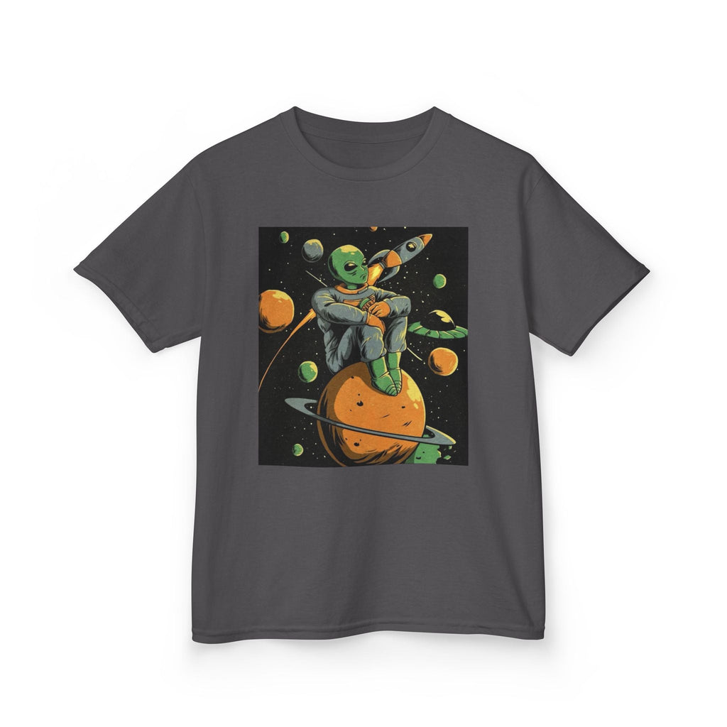 Outer Space Alien Kids Tee - Fun & Colorful Galaxy Design for Young Explorers Printify