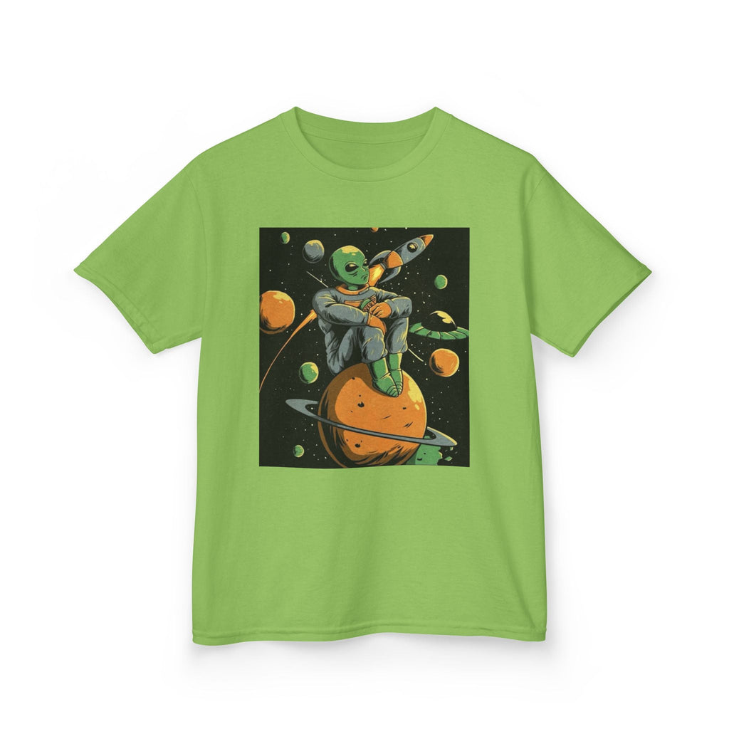 Outer Space Alien Kids Tee - Fun & Colorful Galaxy Design for Young Explorers Printify