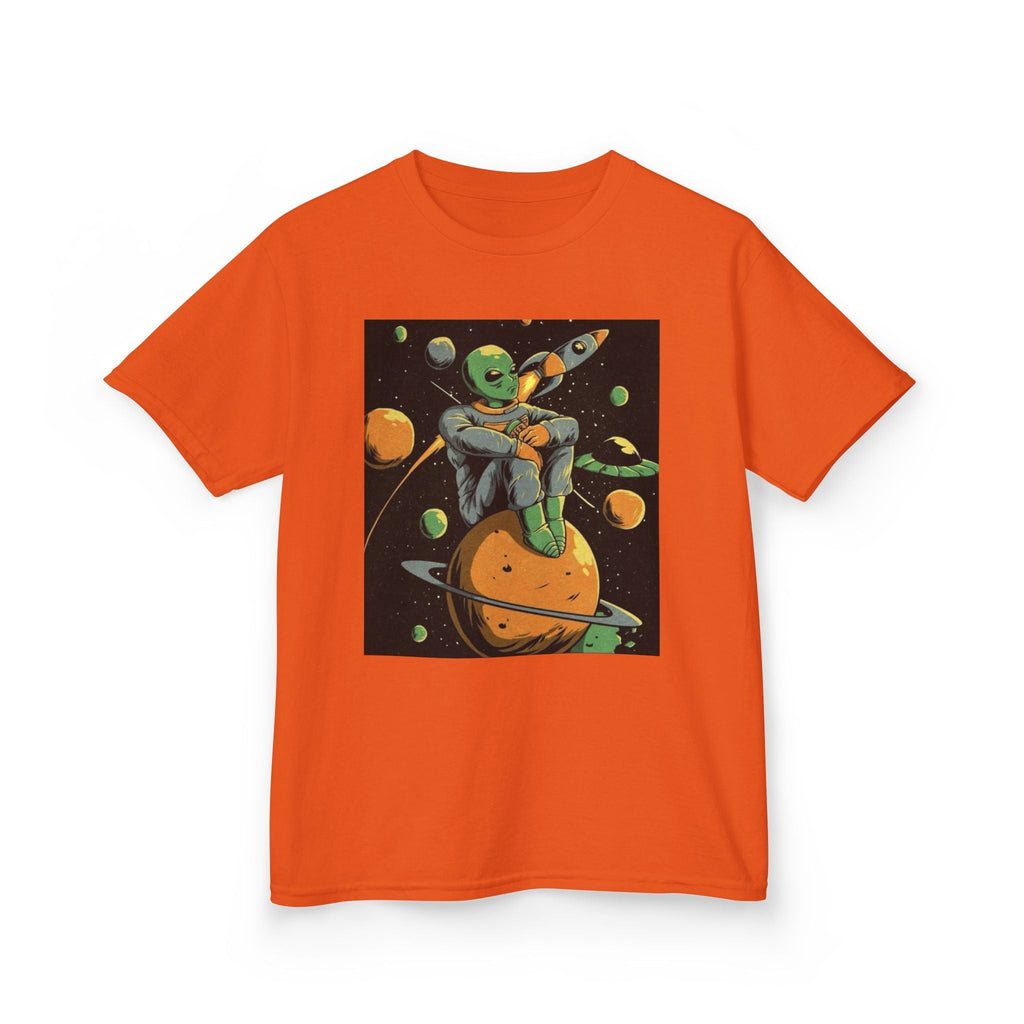 Outer Space Alien Kids Tee - Fun & Colorful Galaxy Design for Young Explorers Printify