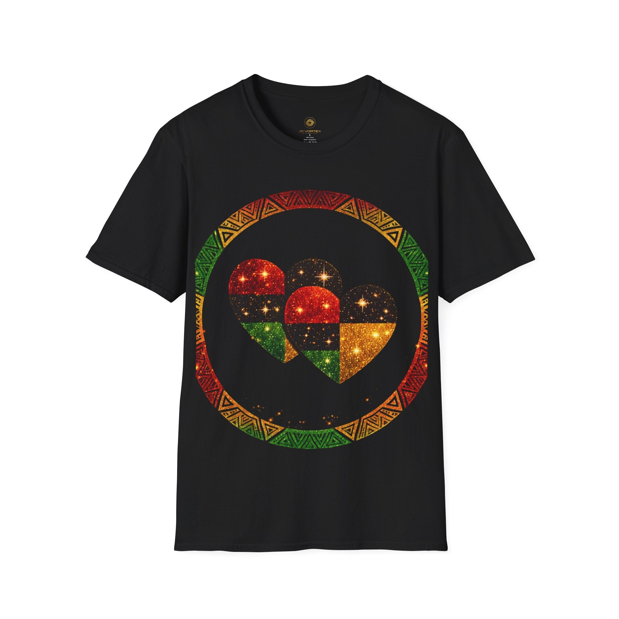 Pan-African Heart Tee - Unity Heritage Graphic T-Shirt