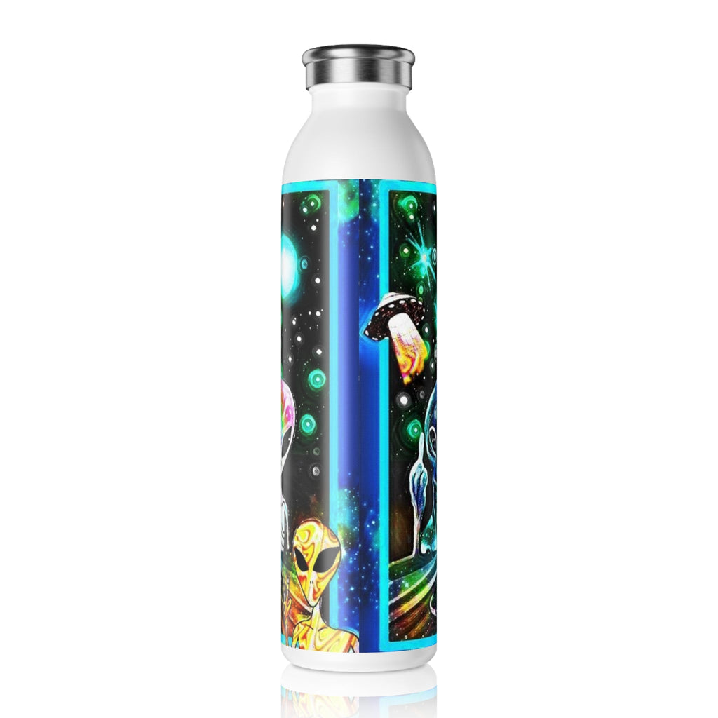 Peace Signal Slim Bottle — Psychedelic Alien 20oz