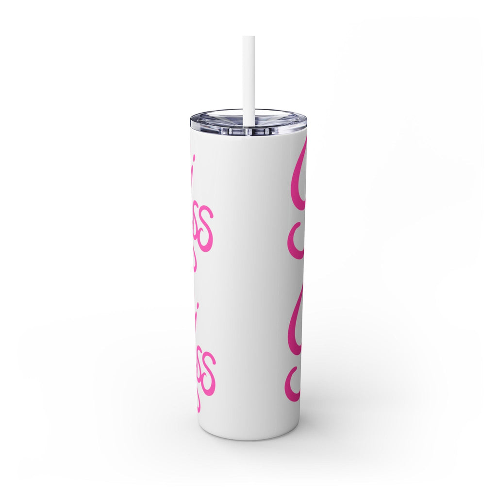 Personalized Skinny Tumbler with Straw, Cute Princess Design, Travel Cup, Gift for Her, Birthday Party Favor, Summer Vibes, Toddler Approved