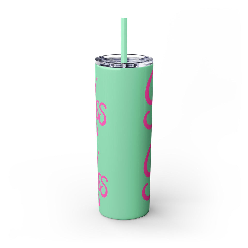 Personalized Skinny Tumbler with Straw, Cute Princess Design, Travel Cup, Gift for Her, Birthday Party Favor, Summer Vibes, Toddler Approved
