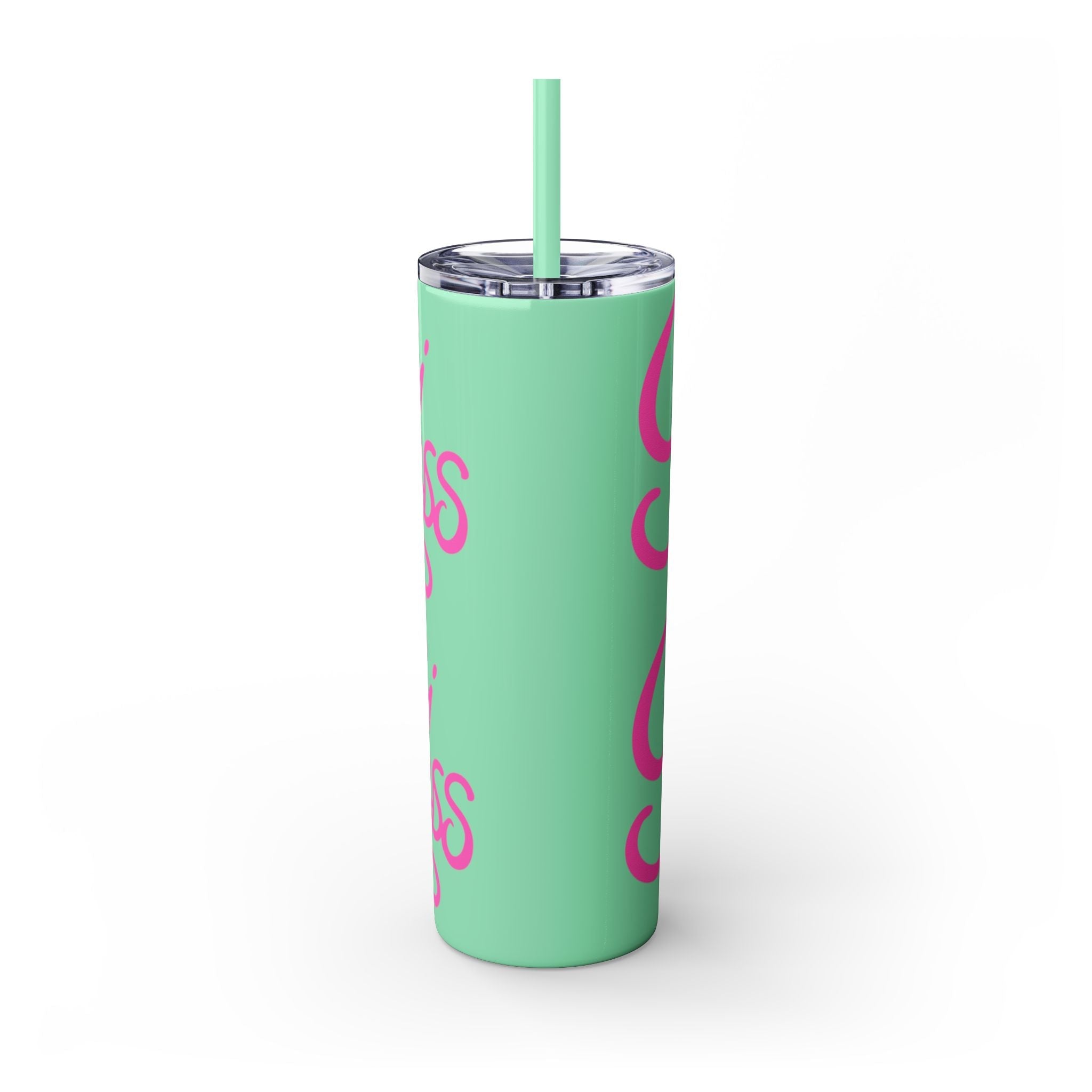 Personalized Skinny Tumbler with Straw, Cute Princess Design, Travel Cup, Gift for Her, Birthday Party Favor, Summer Vibes, Toddler Approved