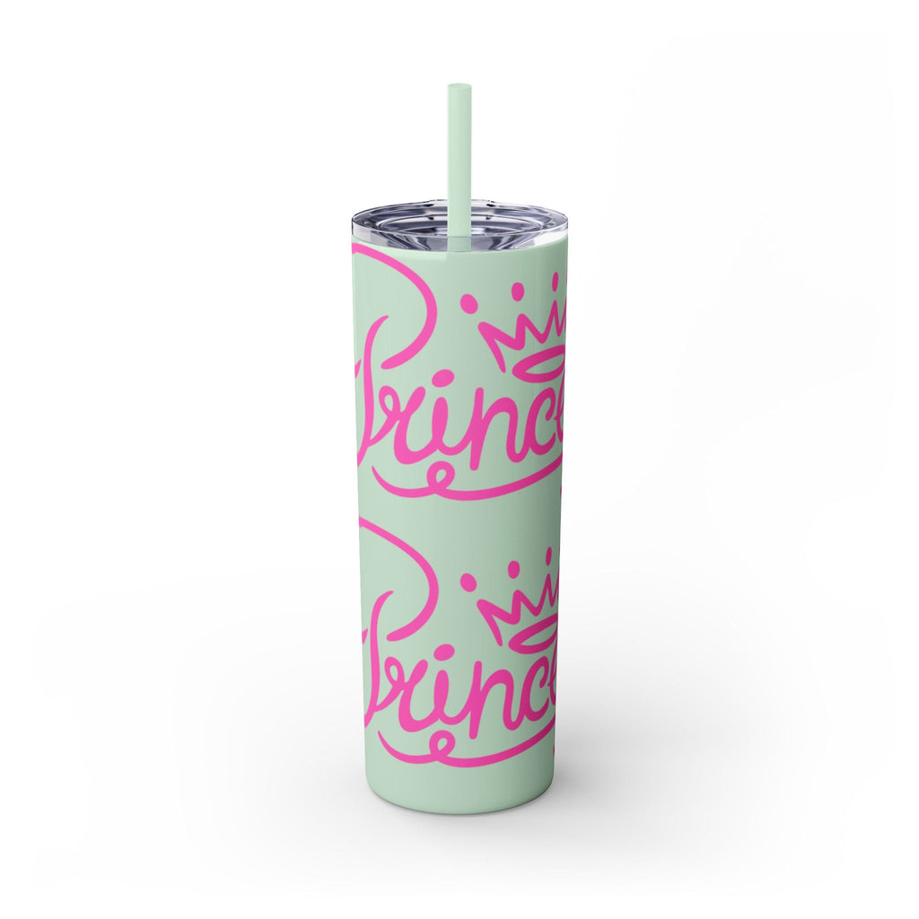 Personalized Skinny Tumbler with Straw, Cute Princess Design, Travel Cup, Gift for Her, Birthday Party Favor, Summer Vibes, Toddler Approved