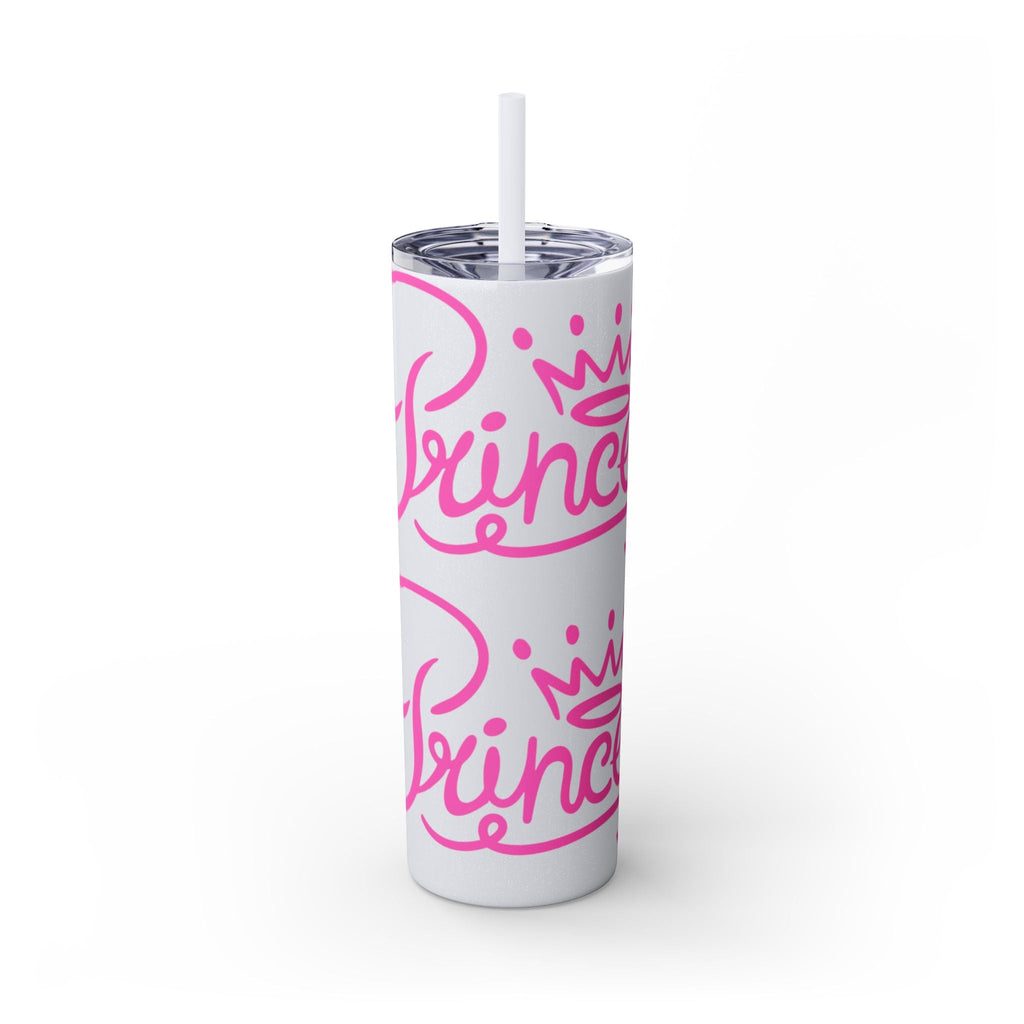 Personalized Skinny Tumbler with Straw, Cute Princess Design, Travel Cup, Gift for Her, Birthday Party Favor, Summer Vibes, Toddler Approved