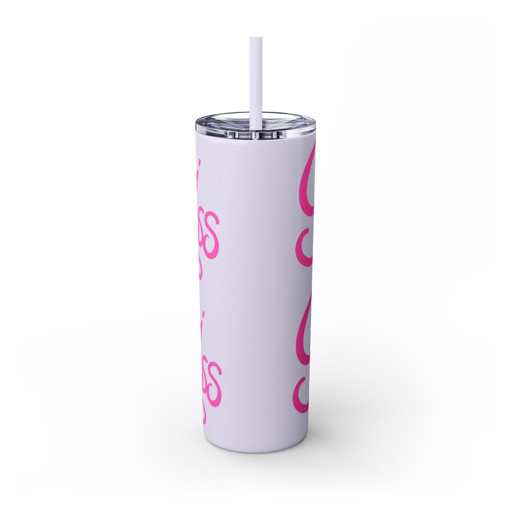 Personalized Skinny Tumbler with Straw, Cute Princess Design, Travel Cup, Gift for Her, Birthday Party Favor, Summer Vibes, Toddler Approved