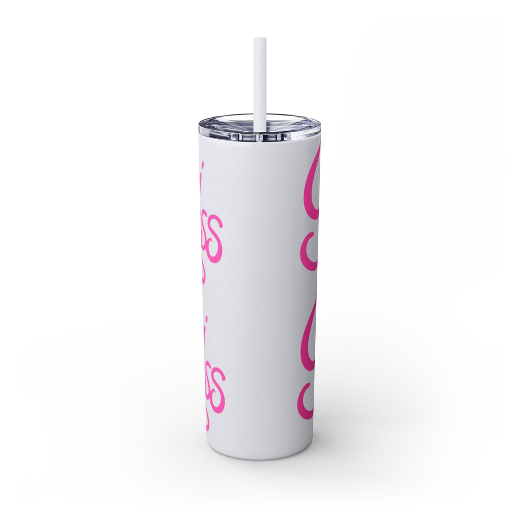 Personalized Skinny Tumbler with Straw, Cute Princess Design, Travel Cup, Gift for Her, Birthday Party Favor, Summer Vibes, Toddler Approved