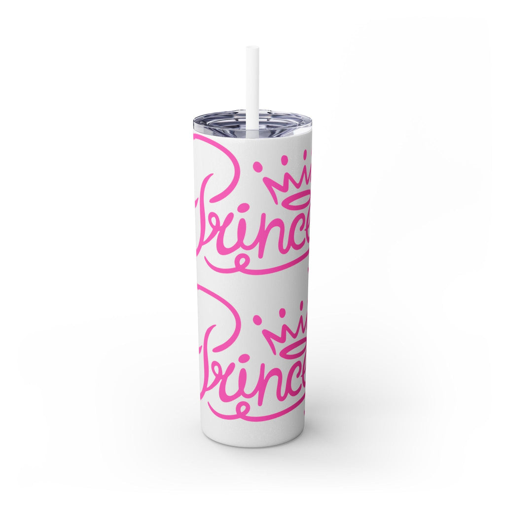 Personalized Skinny Tumbler with Straw, Cute Princess Design, Travel Cup, Gift for Her, Birthday Party Favor, Summer Vibes, Toddler Approved