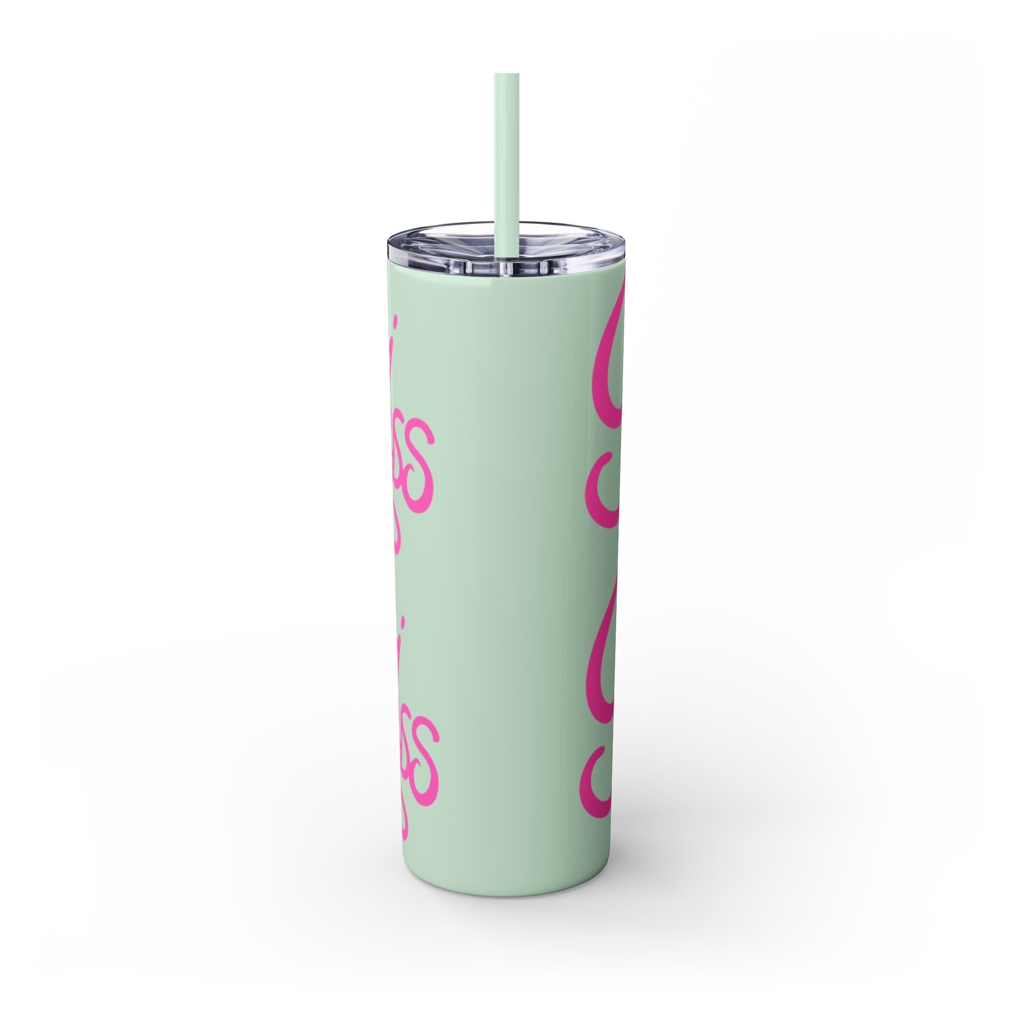 Personalized Skinny Tumbler with Straw, Cute Princess Design, Travel Cup, Gift for Her, Birthday Party Favor, Summer Vibes, Toddler Approved