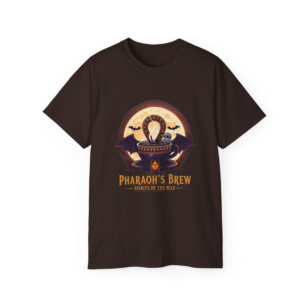 Pharaoh's Brew Unisex Tee | Halloween Shirt, Goth Apparel, Unique Gift, Casual Wear, Vintage Style T-Shirt🎃 Printify