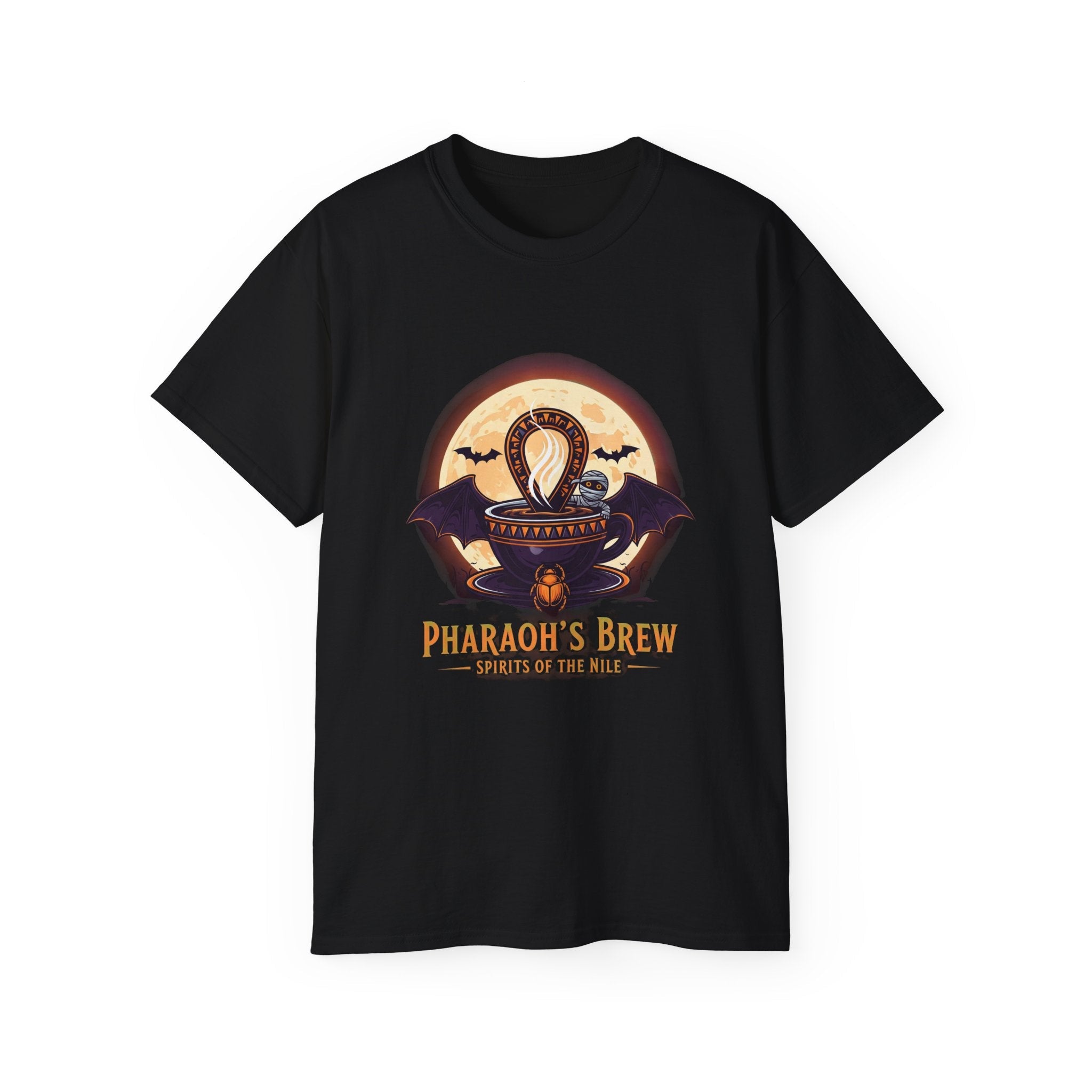 Pharaoh's Brew Unisex Tee | Halloween Shirt, Goth Apparel, Unique Gift, Casual Wear, Vintage Style T-Shirt🎃 Printify