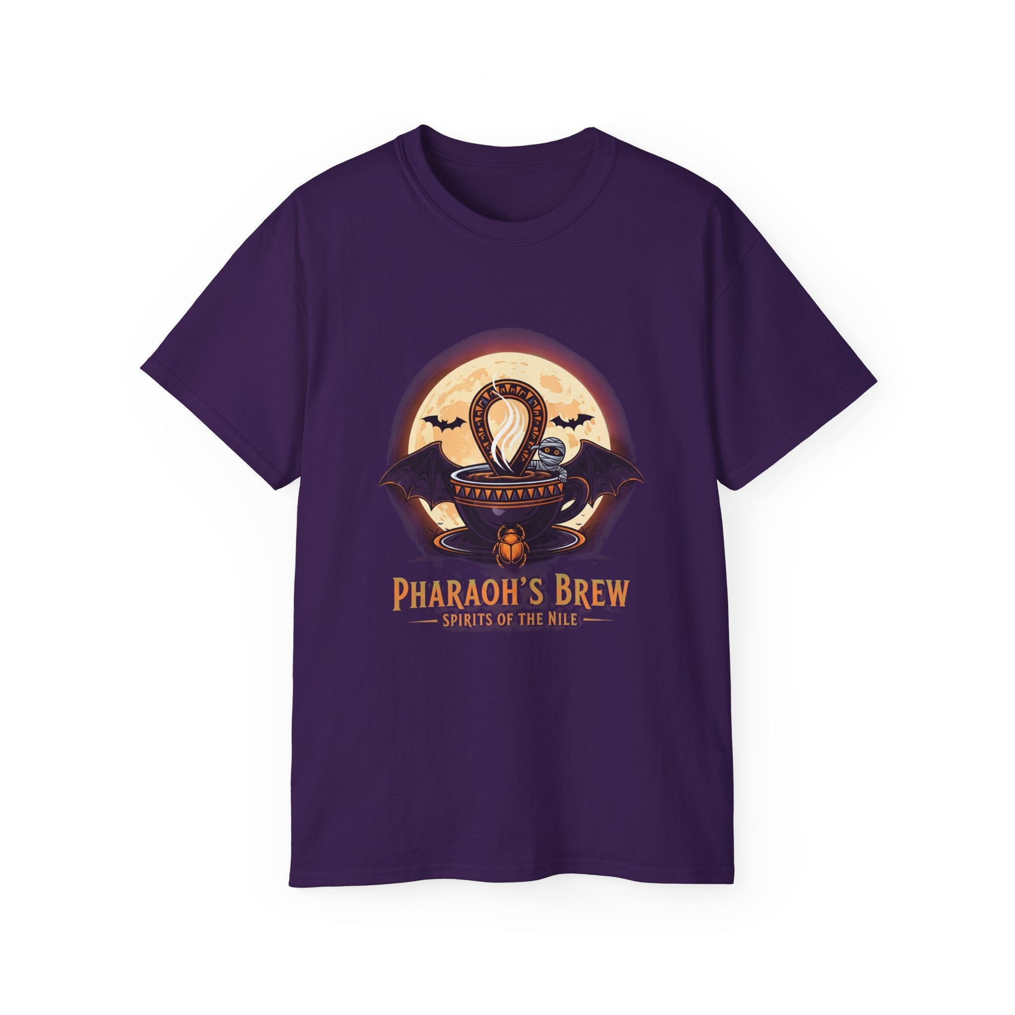 Pharaoh's Brew Unisex Tee | Halloween Shirt, Goth Apparel, Unique Gift, Casual Wear, Vintage Style T-Shirt🎃 Printify
