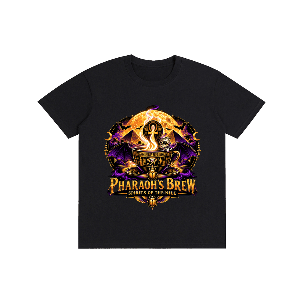 Pharaoh's Brew Tee — Egyptian Halloween Mummy Graphic Shirt