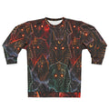 Pharaoh's Curse AOP Sweatshirt — Glowing-Eye Anubis & Egyptian Gods