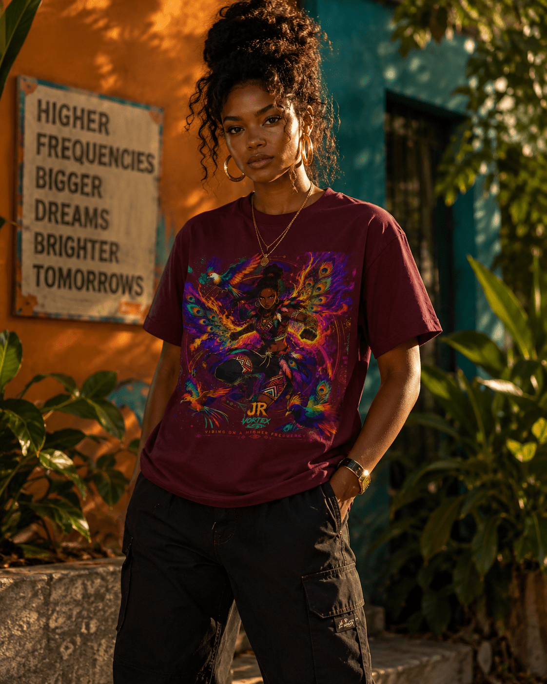 Phoenix Warrior Tee — JR Vortex Ancient Frequency Limited Edition.