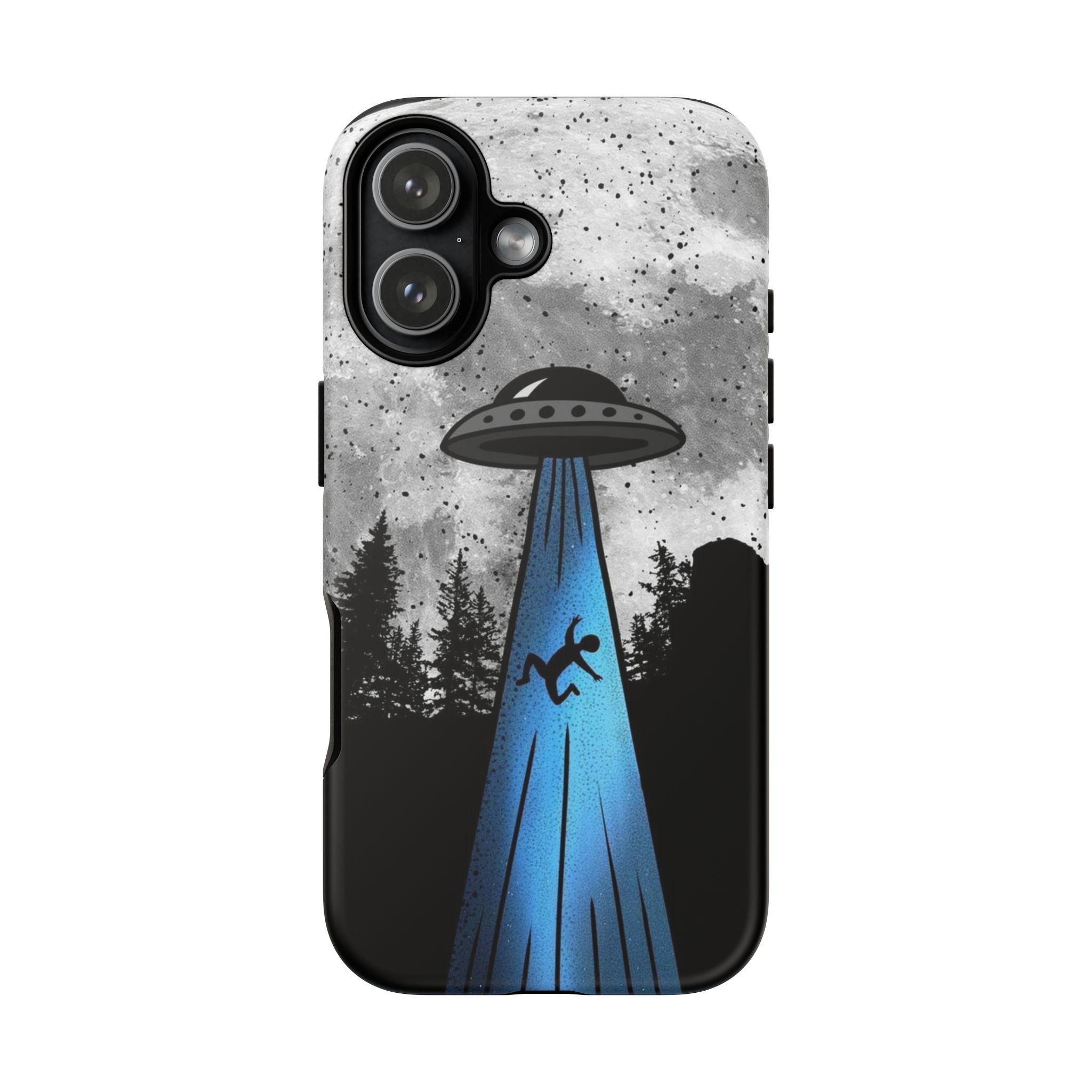 UFO Abduction Moonlight Phone Case – Alien Sci-Fi Cosmic Design Printify