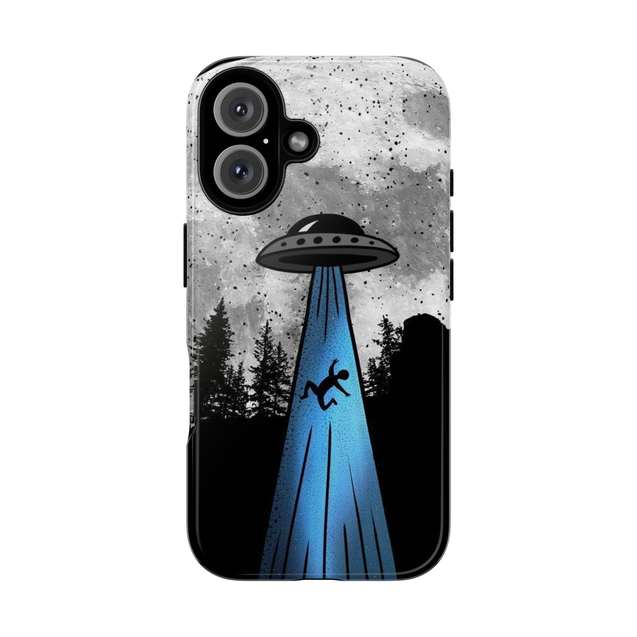 UFO Abduction Moonlight Phone Case – Alien Sci-Fi Cosmic Design Printify
