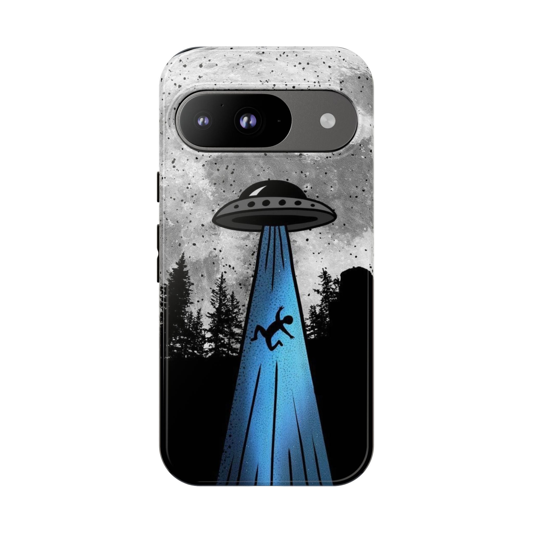 UFO Abduction Moonlight Phone Case – Alien Sci-Fi Cosmic Design Printify