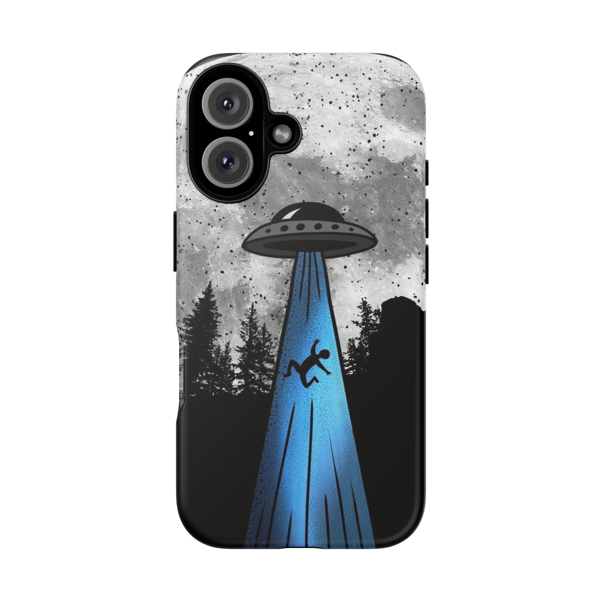 UFO Abduction Moonlight Phone Case – Alien Sci-Fi Cosmic Design Printify
