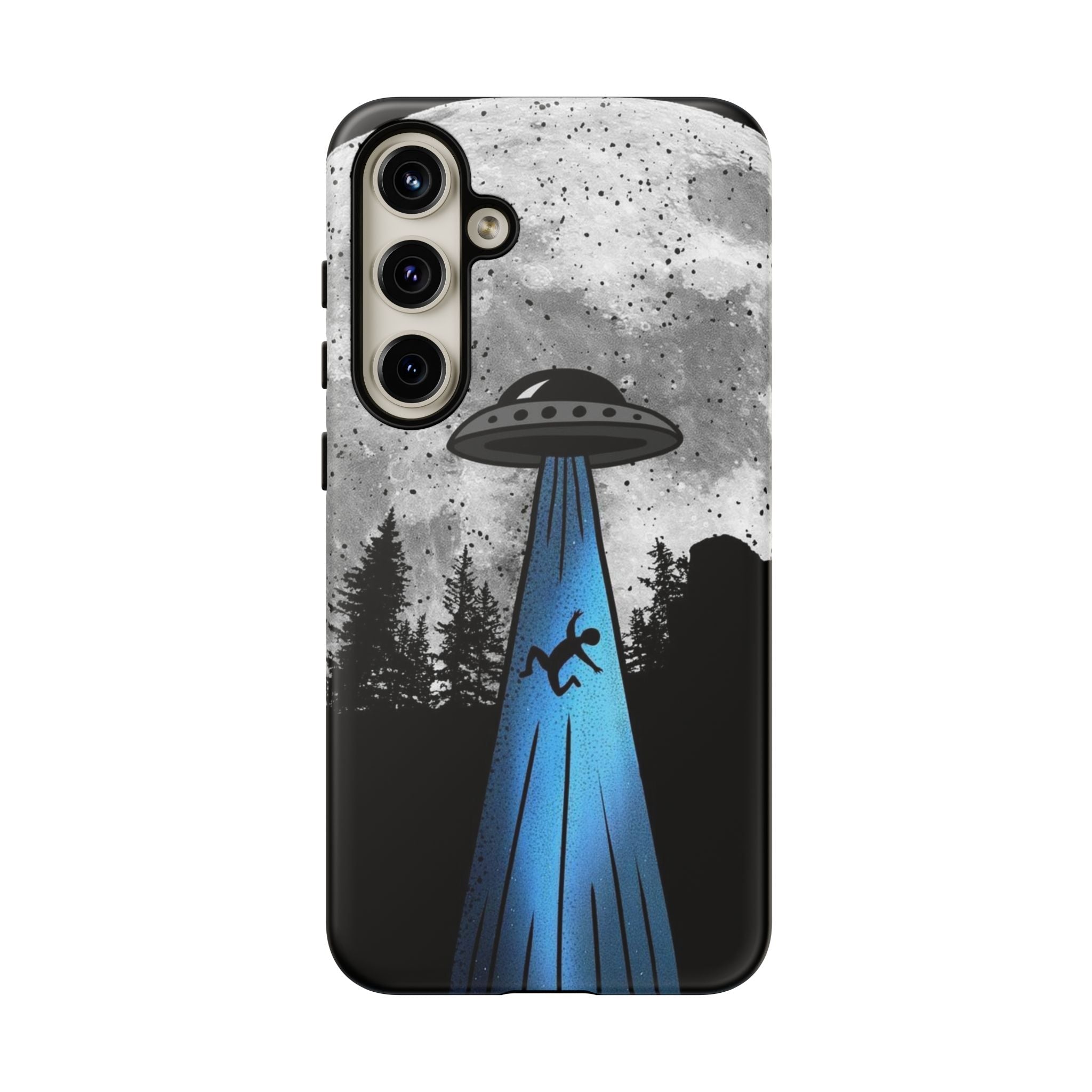 UFO Abduction Moonlight Phone Case – Alien Sci-Fi Cosmic Design Printify