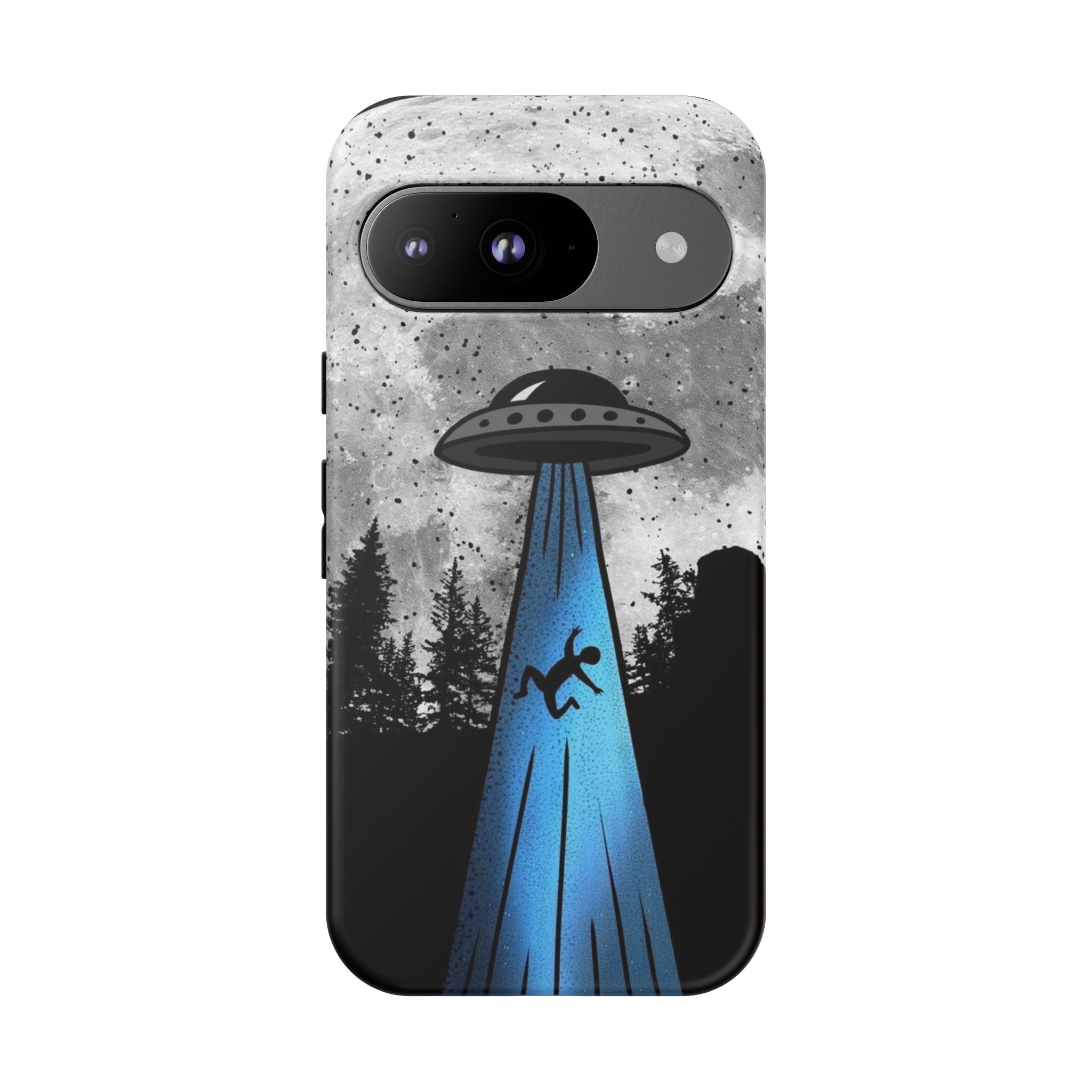 UFO Abduction Moonlight Phone Case – Alien Sci-Fi Cosmic Design Printify
