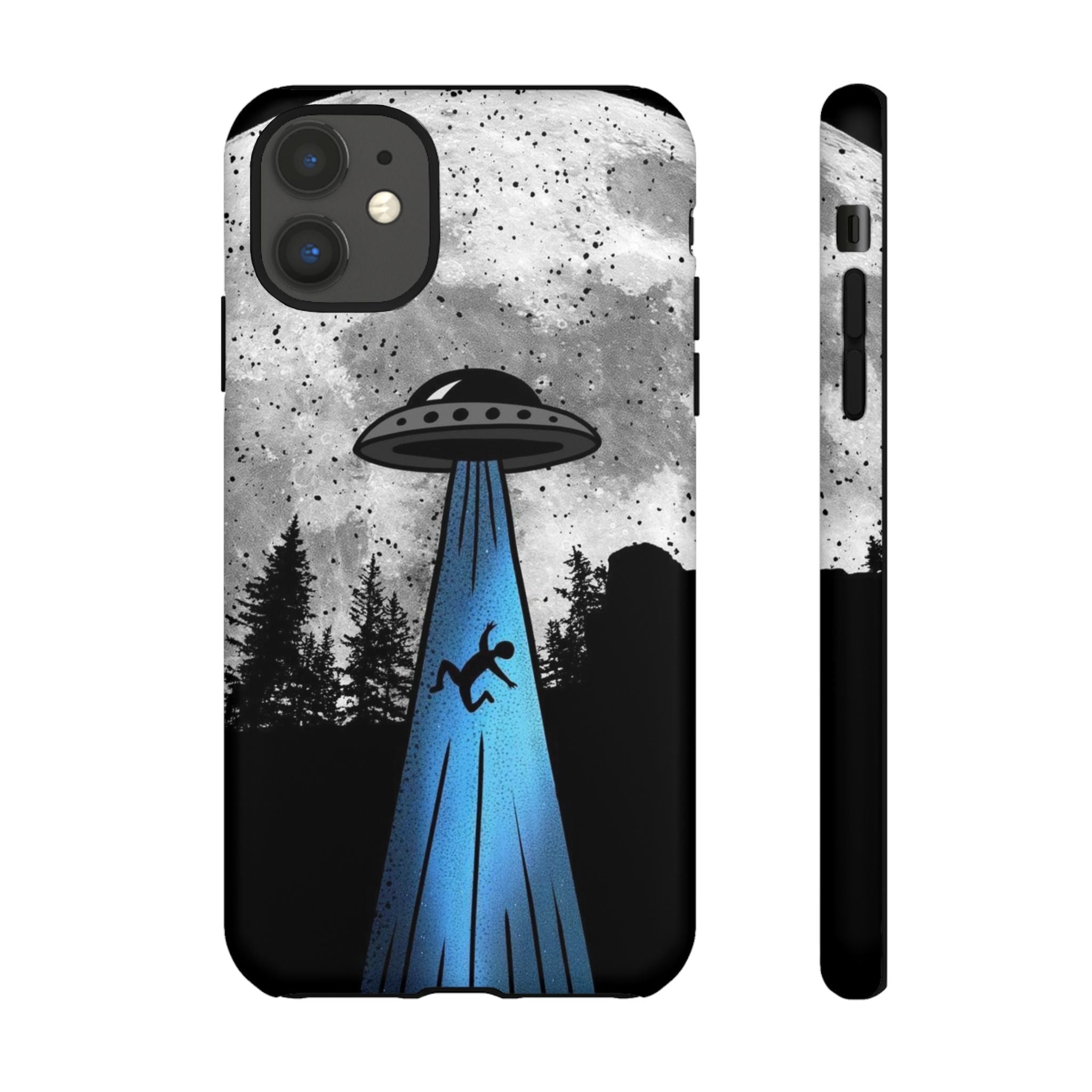 UFO Abduction Moonlight Phone Case – Alien Sci-Fi Cosmic Design Printify