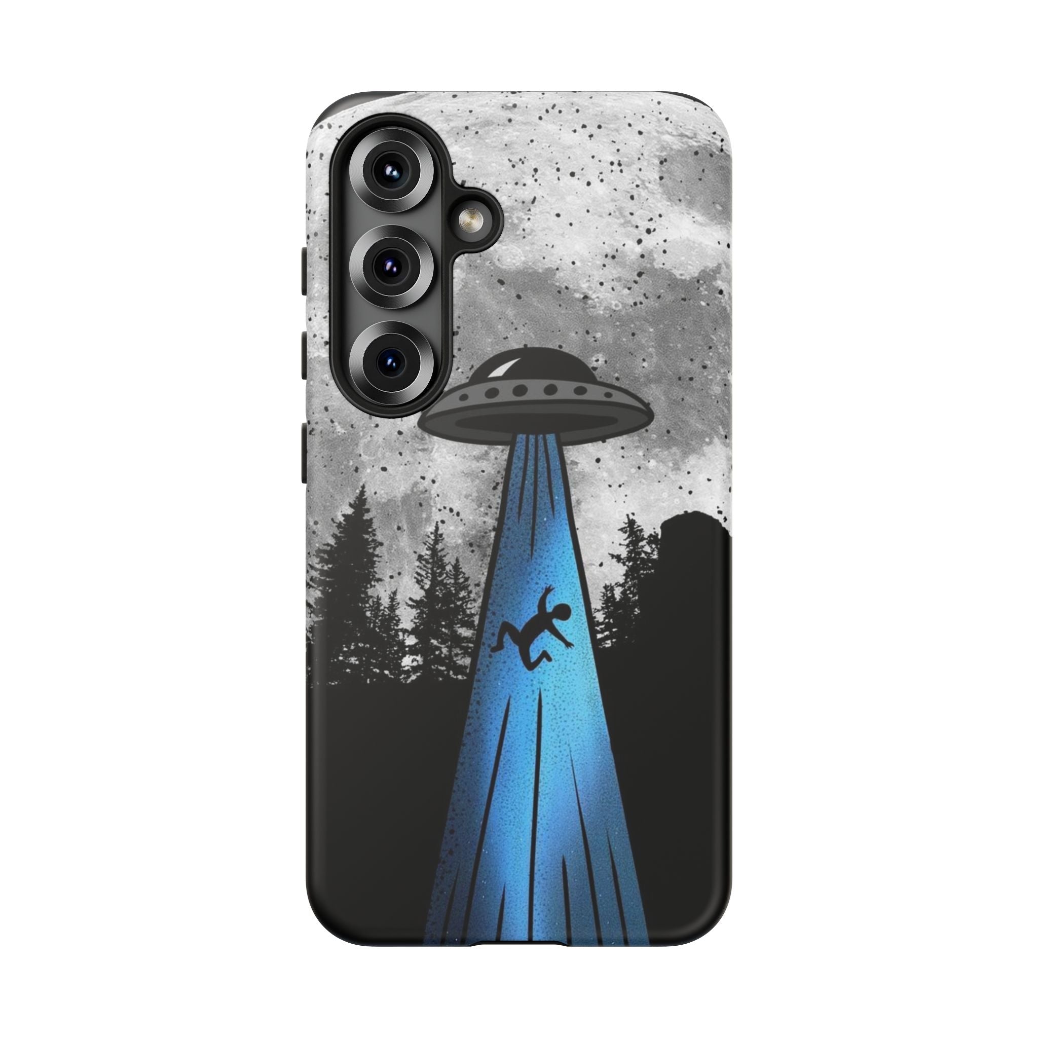 UFO Abduction Moonlight Phone Case – Alien Sci-Fi Cosmic Design Printify