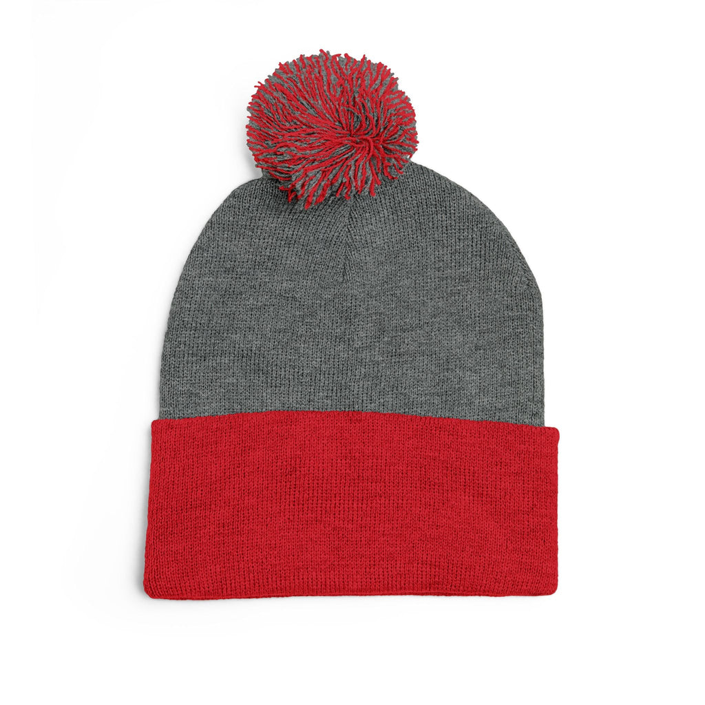 Pom-Pom Knit Cap (Embroidery) Printify