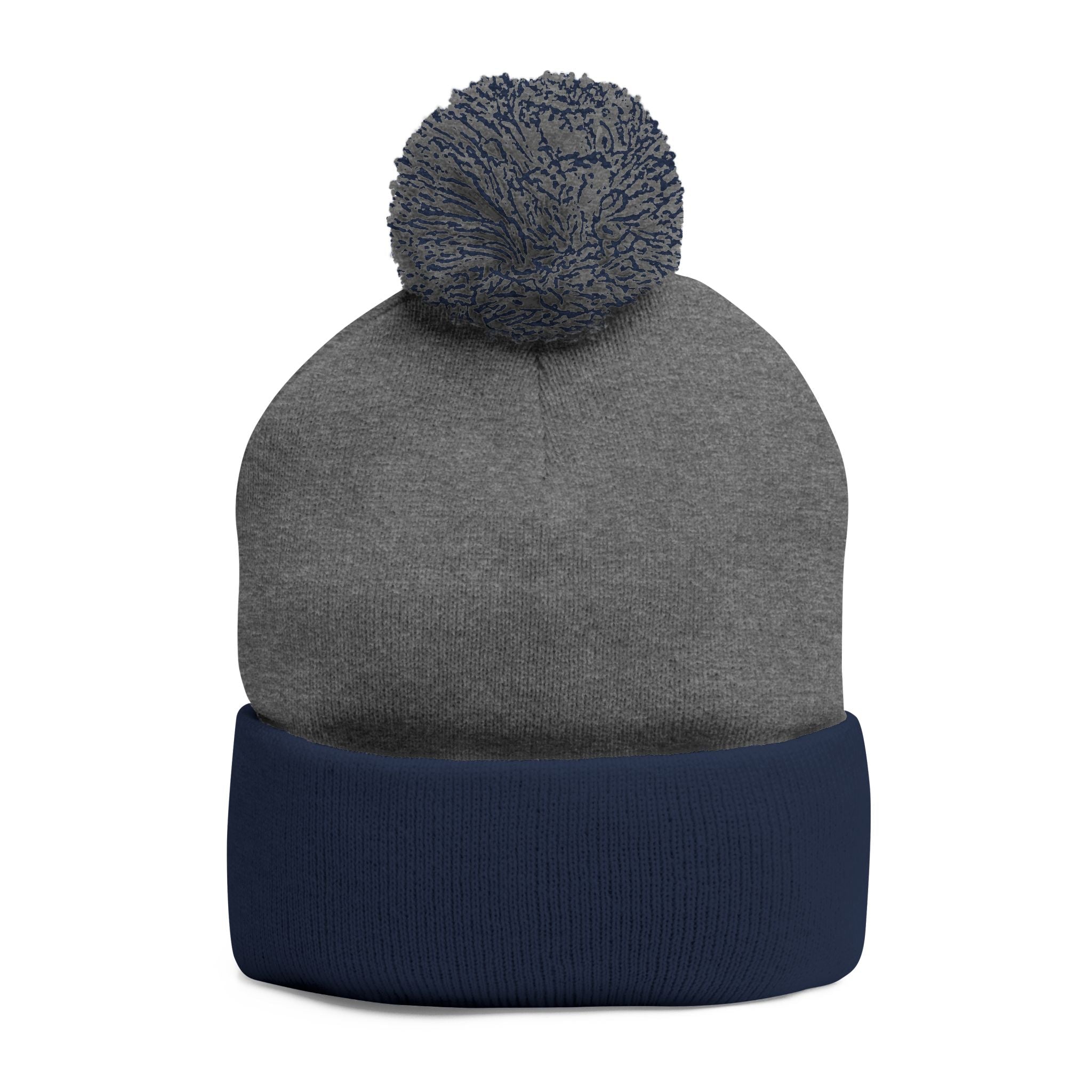 Pom-Pom Knit Cap (Embroidery)