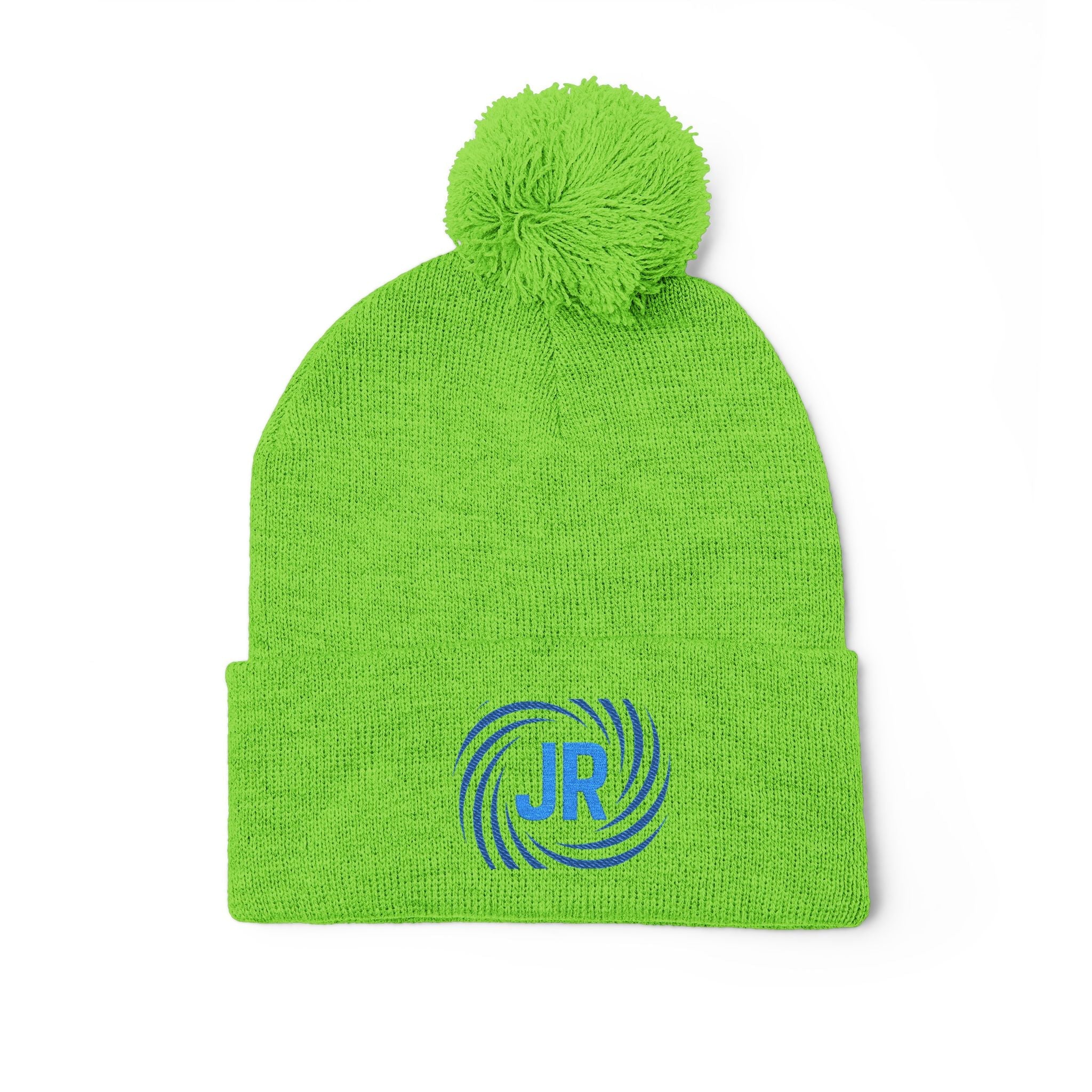 Pom-Pom Knit Cap (Embroidery) Printify