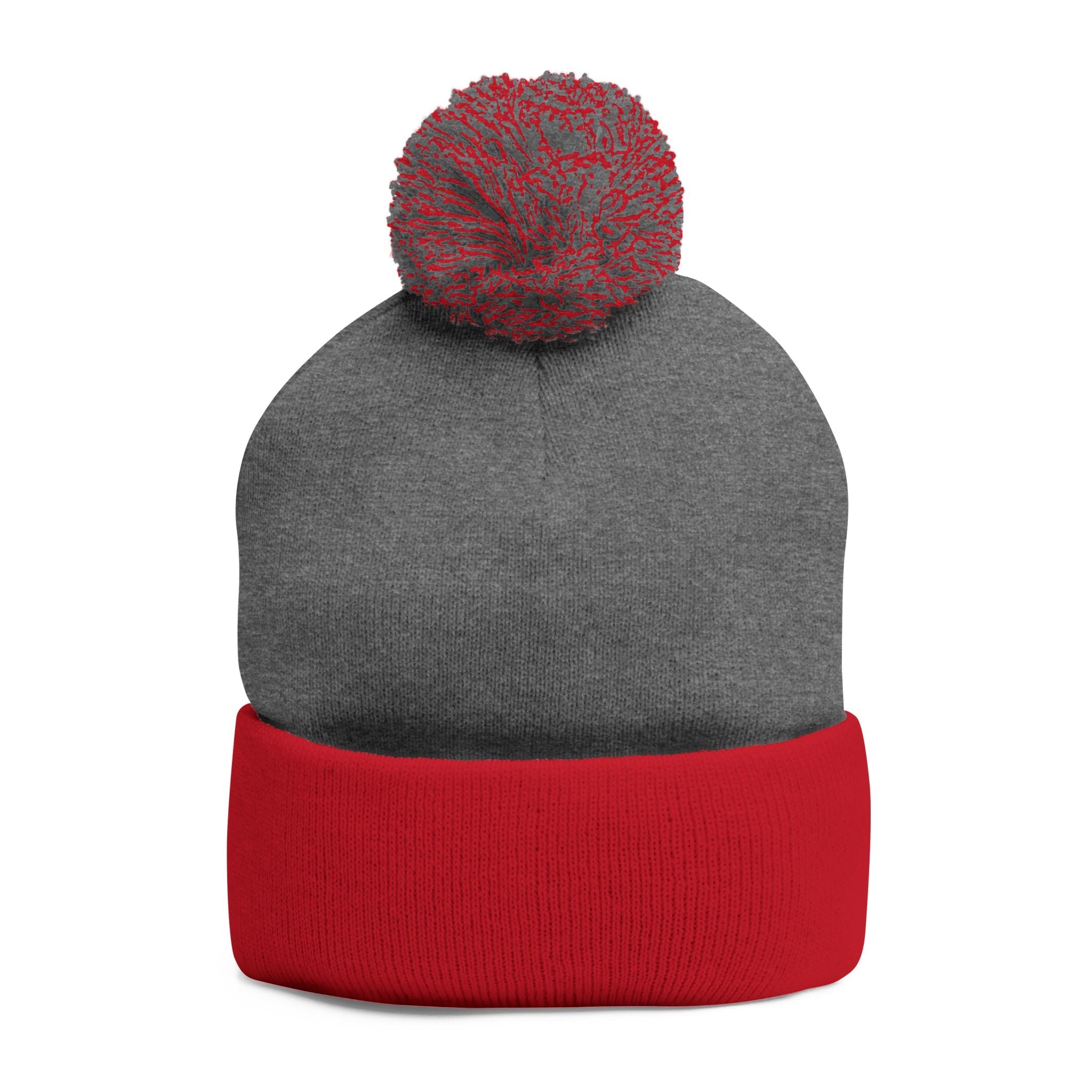 Pom-Pom Knit Cap (Embroidery) Printify