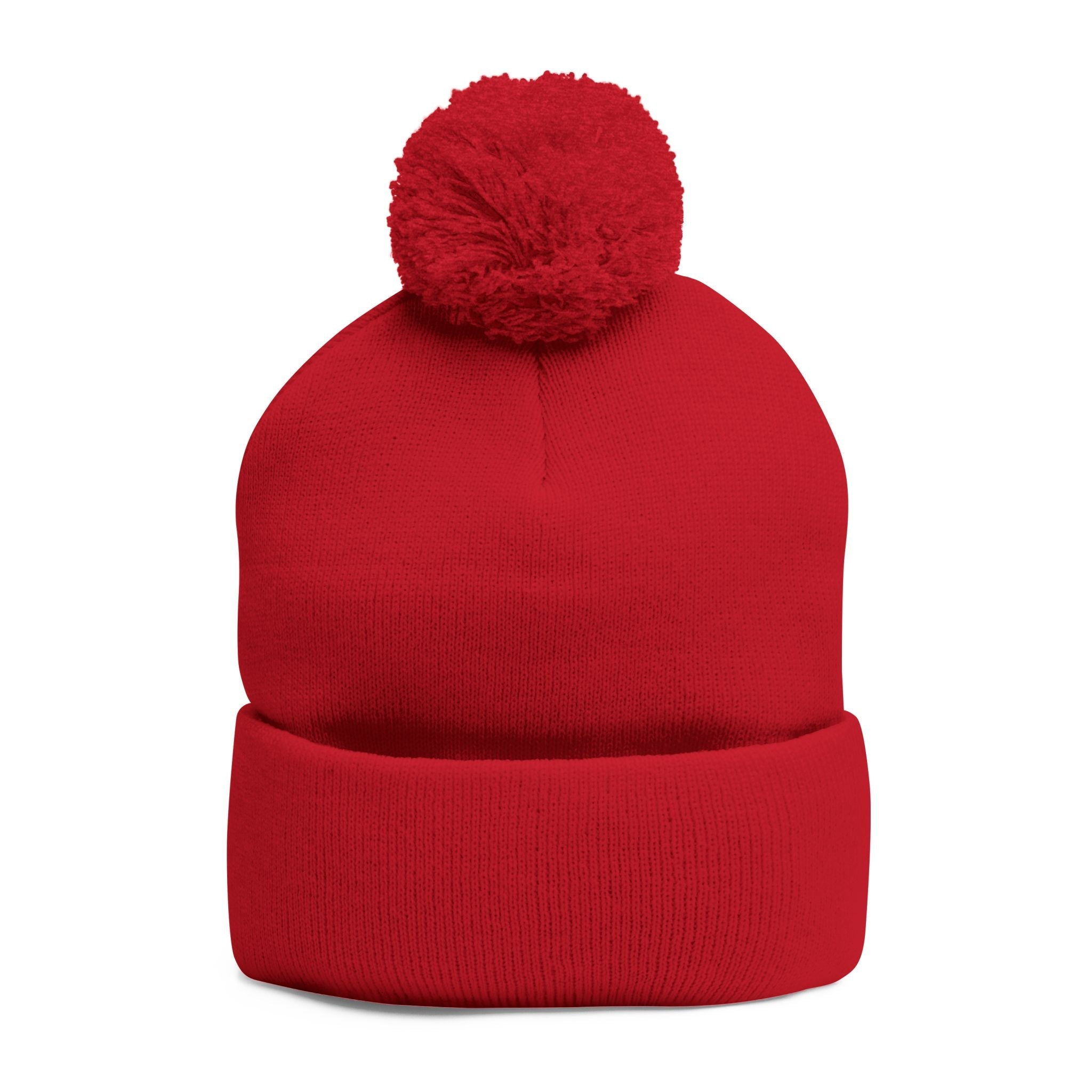 Pom-Pom Knit Cap (Embroidery) Printify