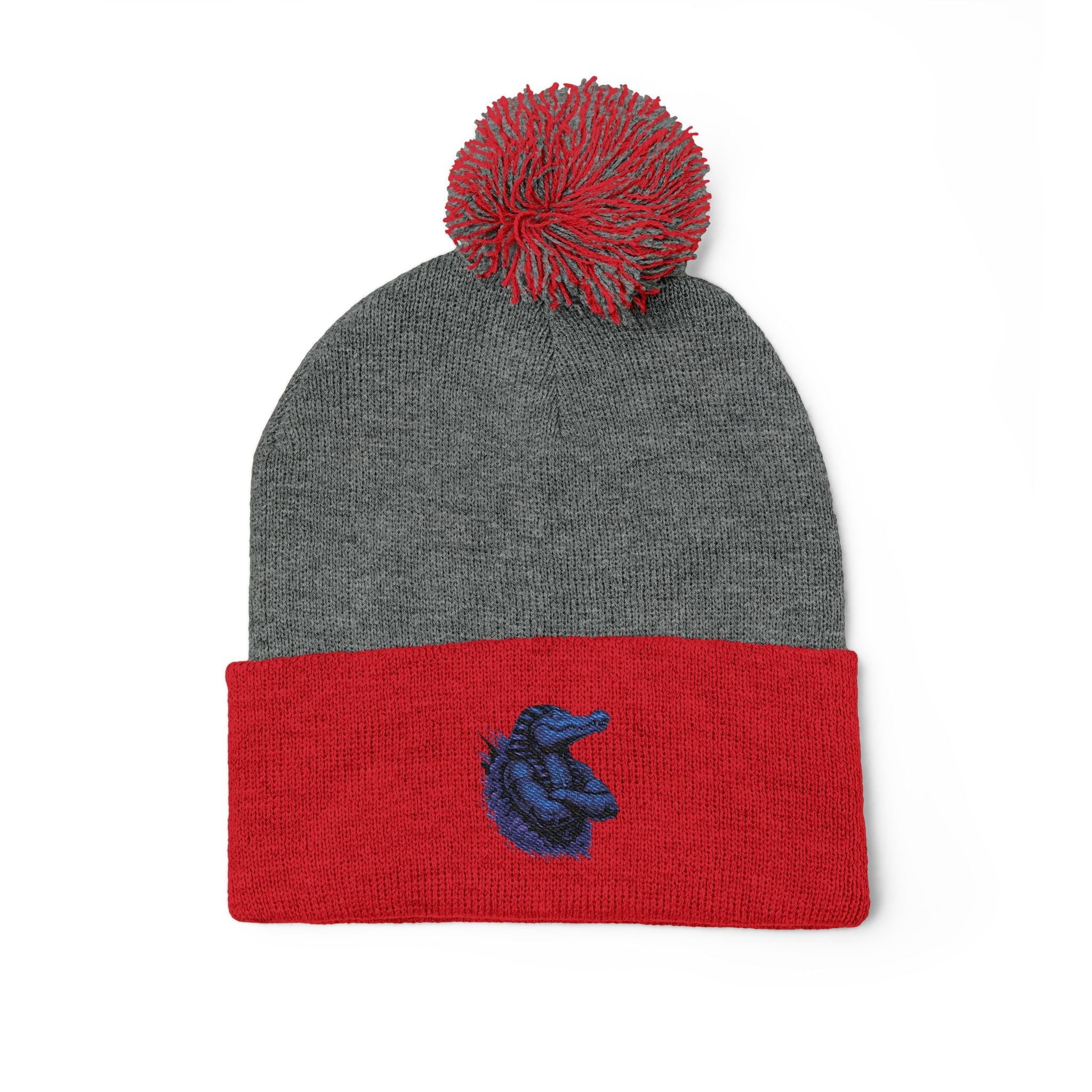 Pom-Pom Knit Cap (Embroidery)