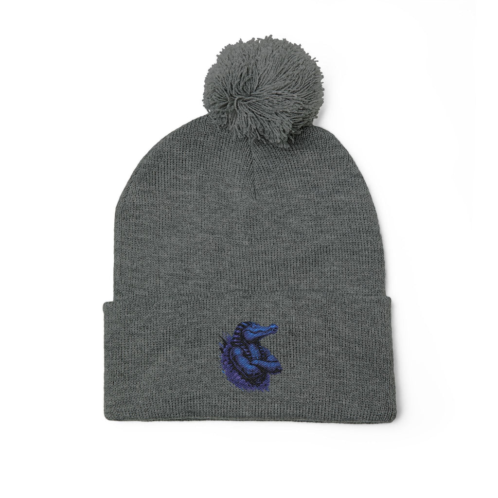 Pom-Pom Knit Cap (Embroidery)