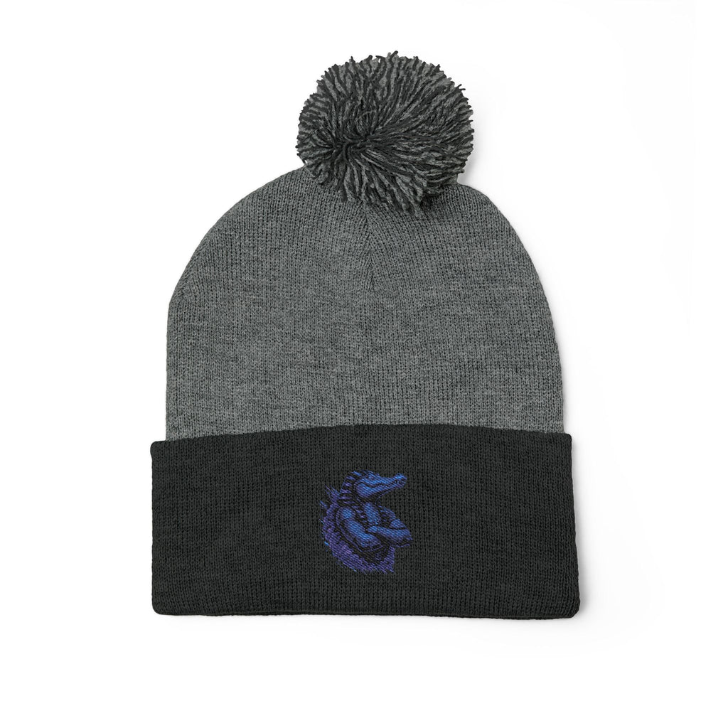 Pom-Pom Knit Cap (Embroidery)