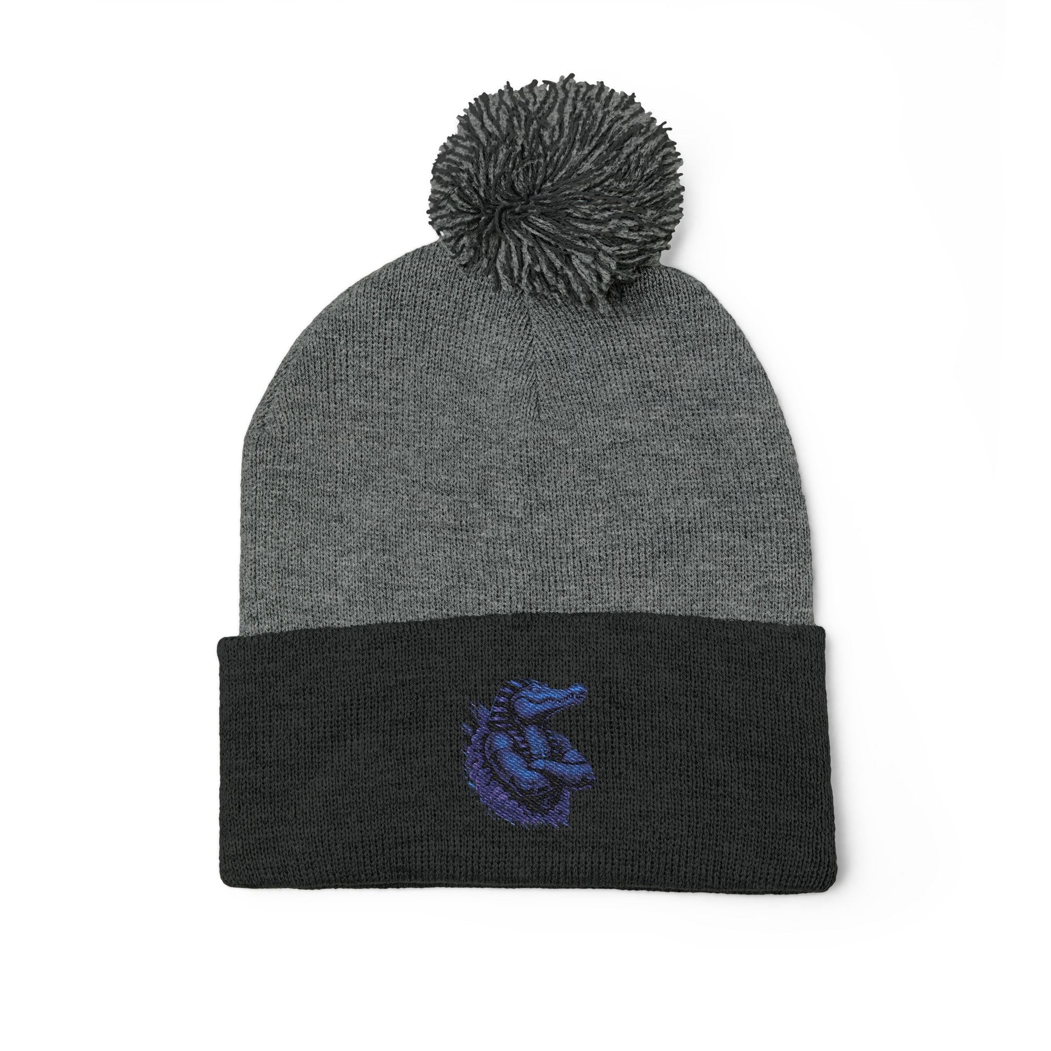 Pom-Pom Knit Cap (Embroidery)