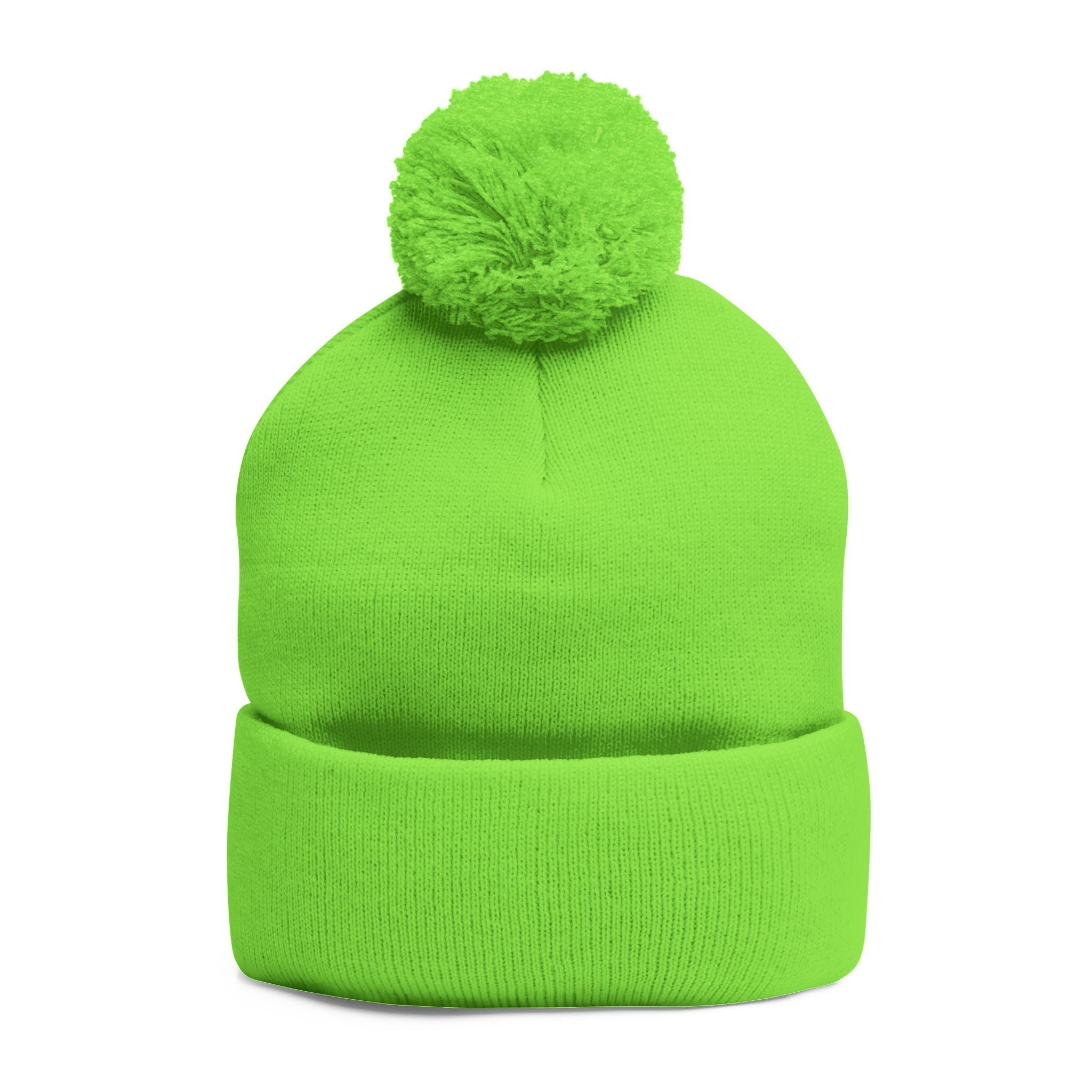 Pom-Pom Knit Cap (Embroidery) Printify