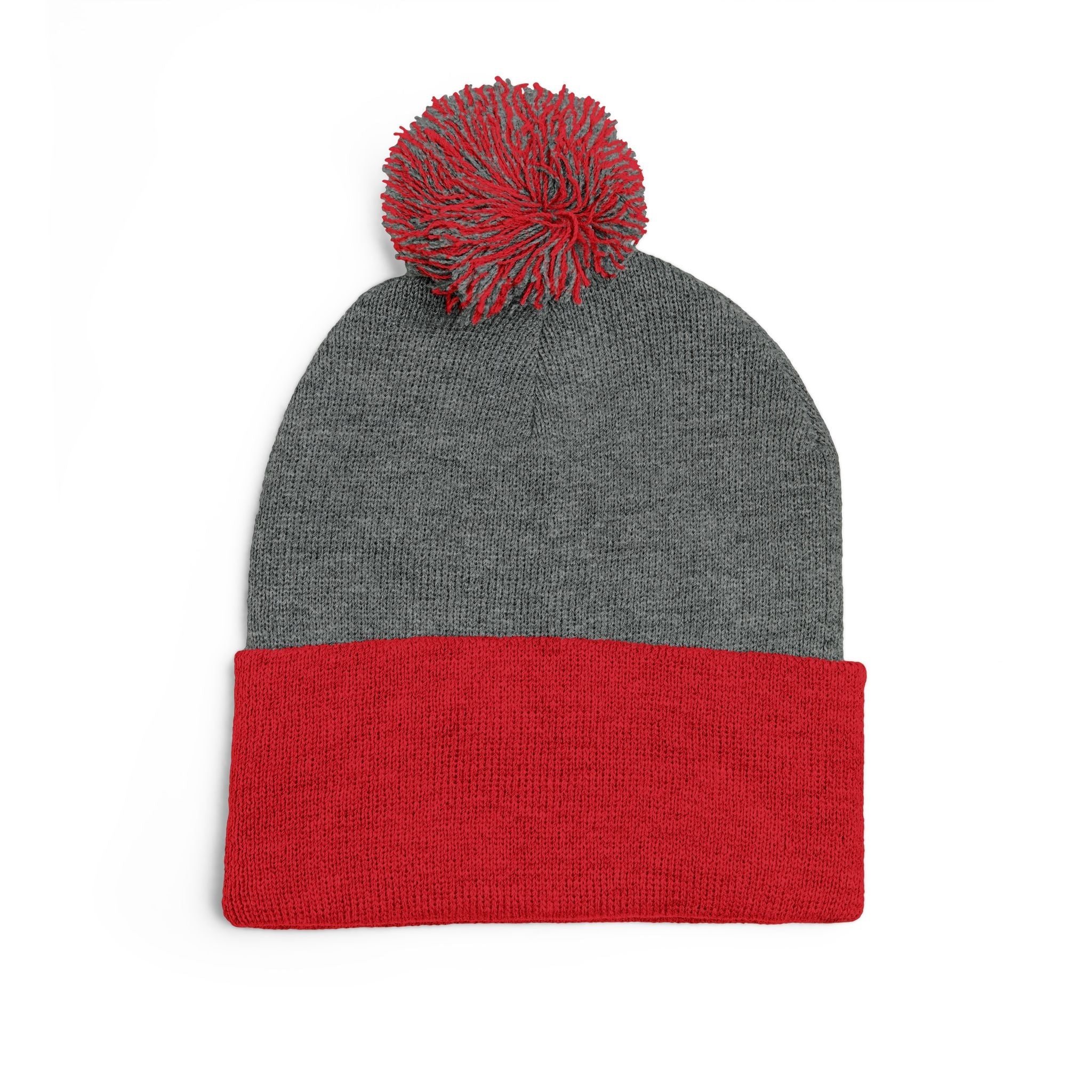 Pom-Pom Knit Cap (Embroidery)
