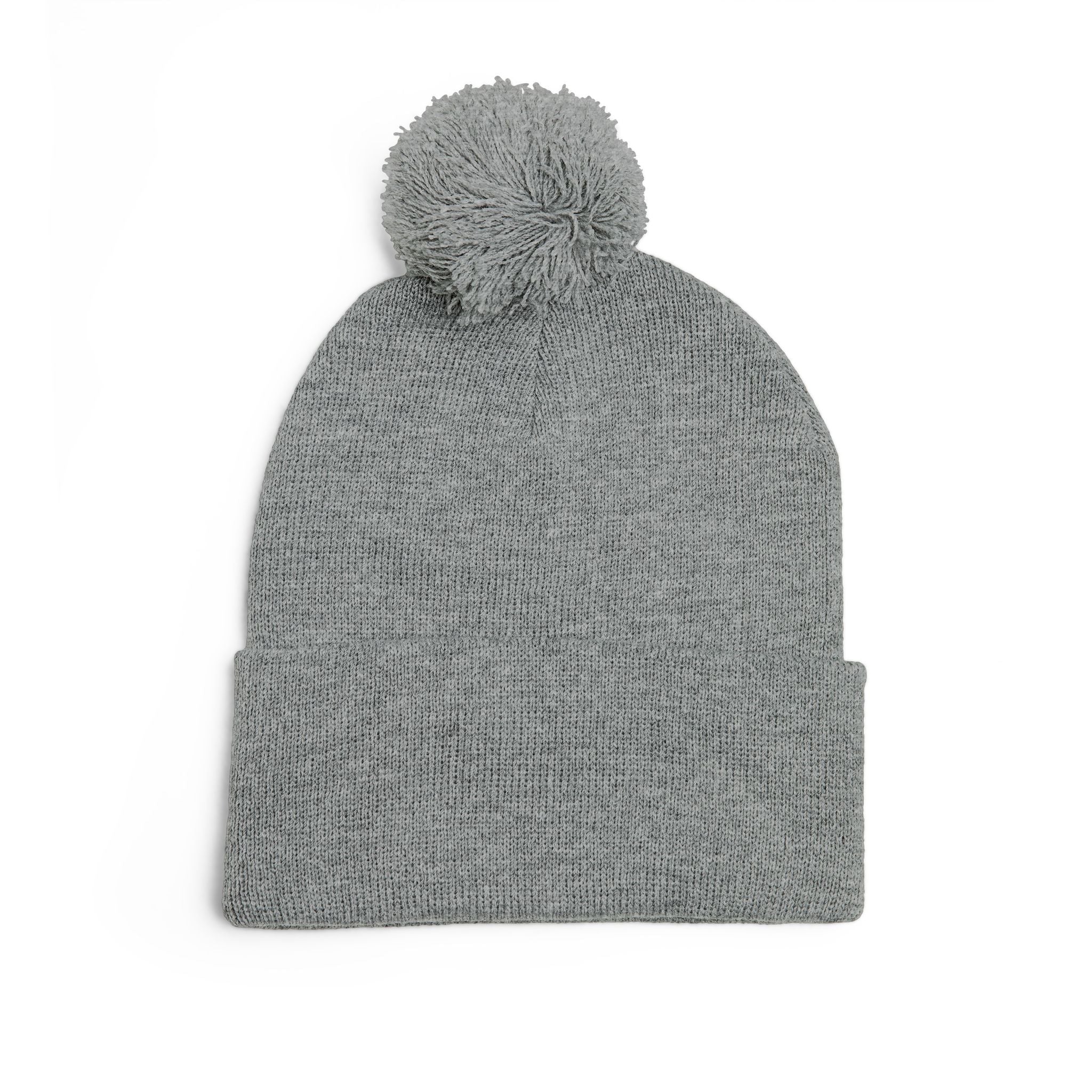 Pom-Pom Knit Cap (Embroidery)