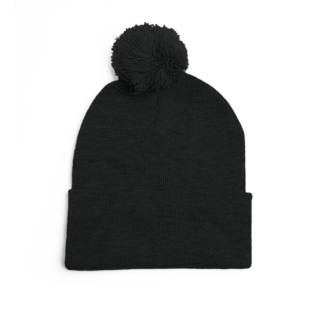 Pom-Pom Knit Cap (Embroidery) Printify