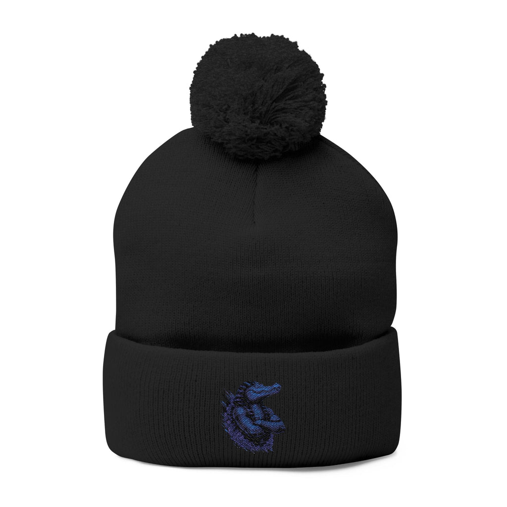 Pom-Pom Knit Cap (Embroidery)