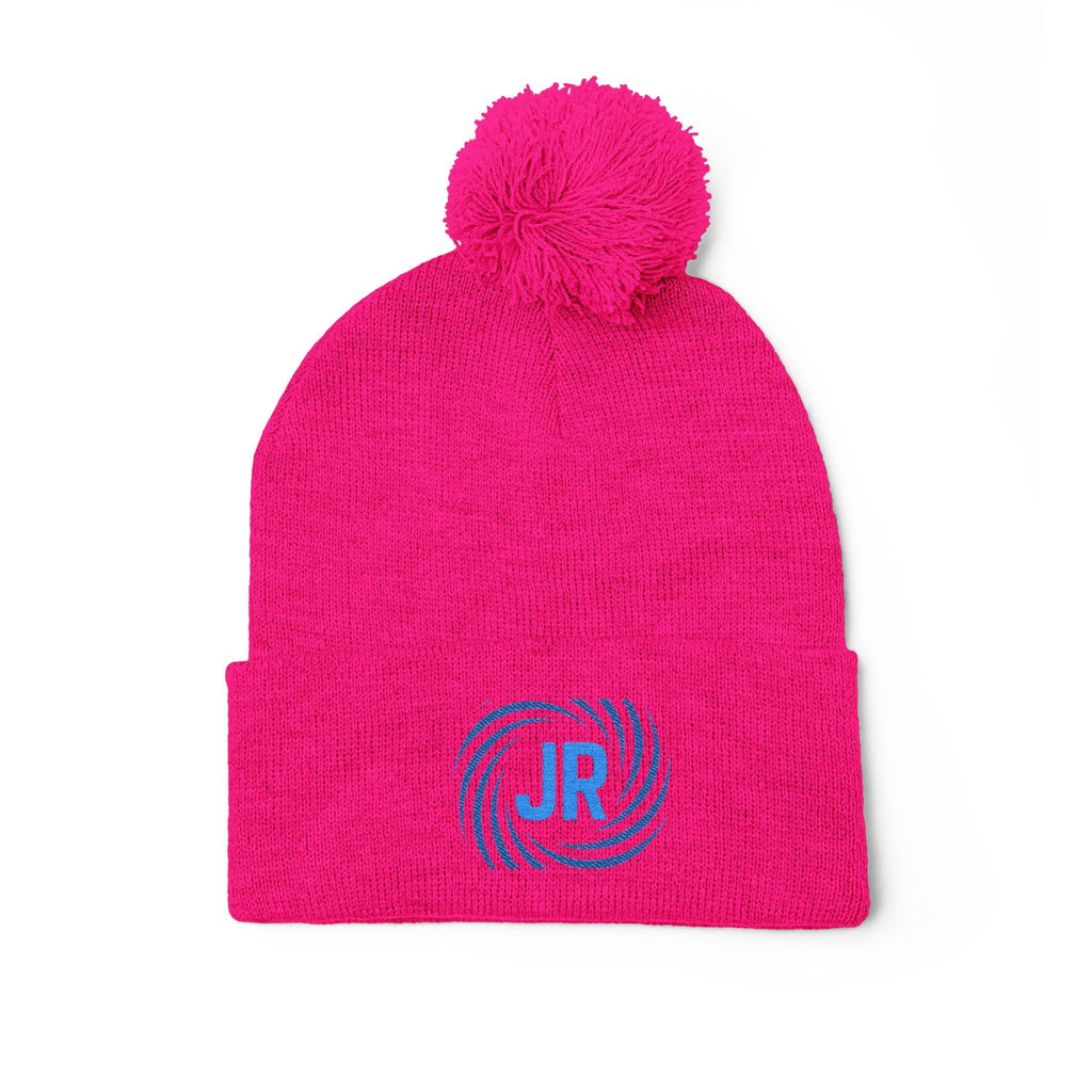 Pom-Pom Knit Cap (Embroidery) Printify