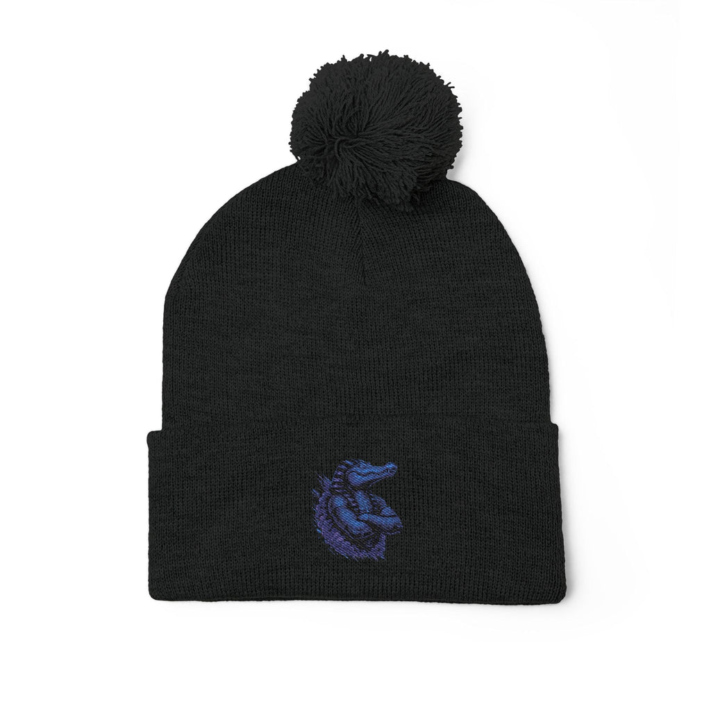 Pom-Pom Knit Cap (Embroidery)