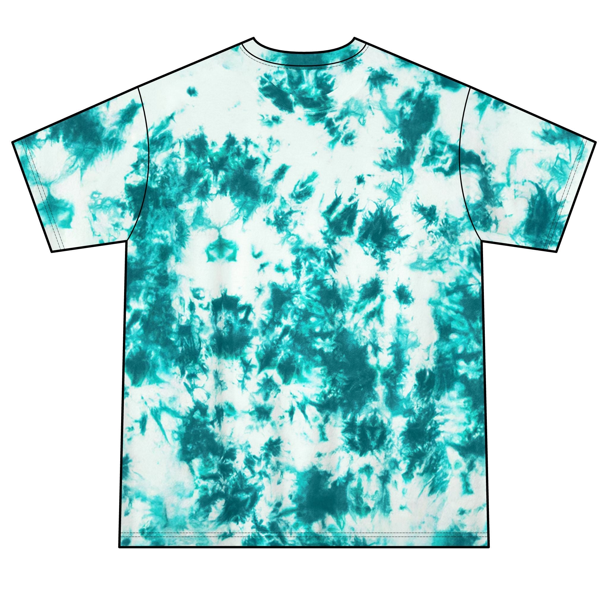 Psychedelic Black Panther Tie-Dye Tee — Mystic Pyramid & All-Seeing Eye Graphic