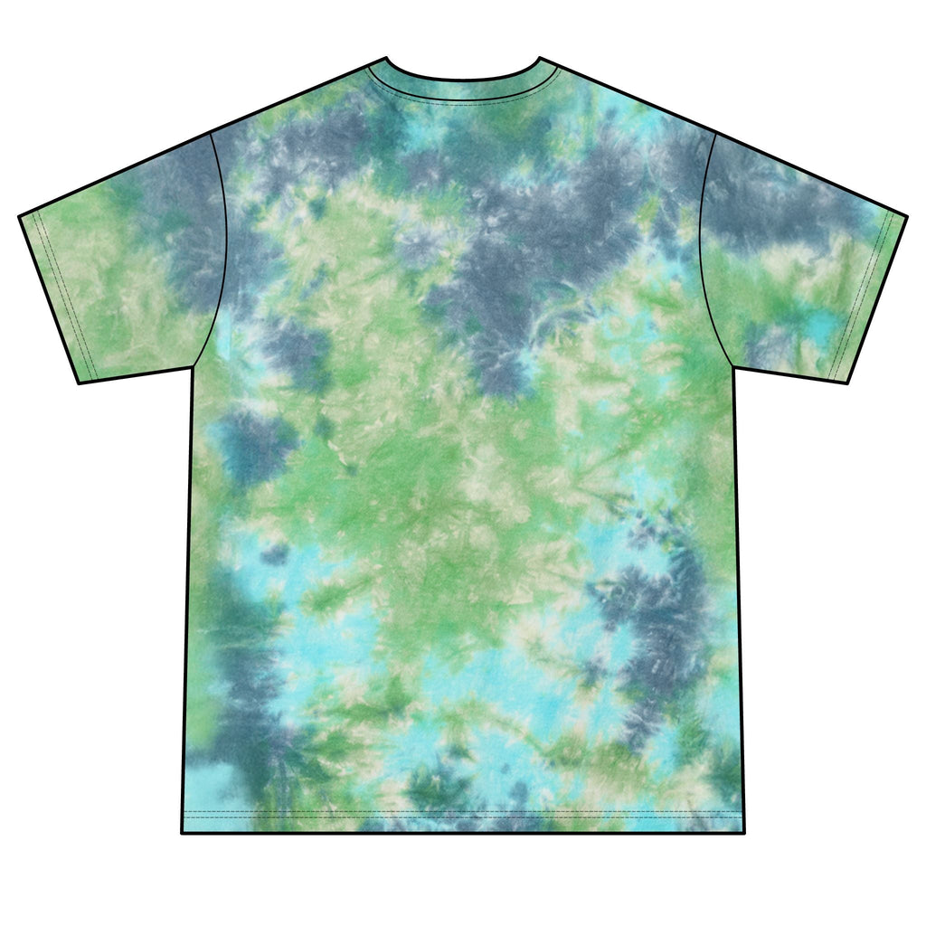 Psychedelic Black Panther Tie-Dye Tee — Mystic Pyramid & All-Seeing Eye Graphic