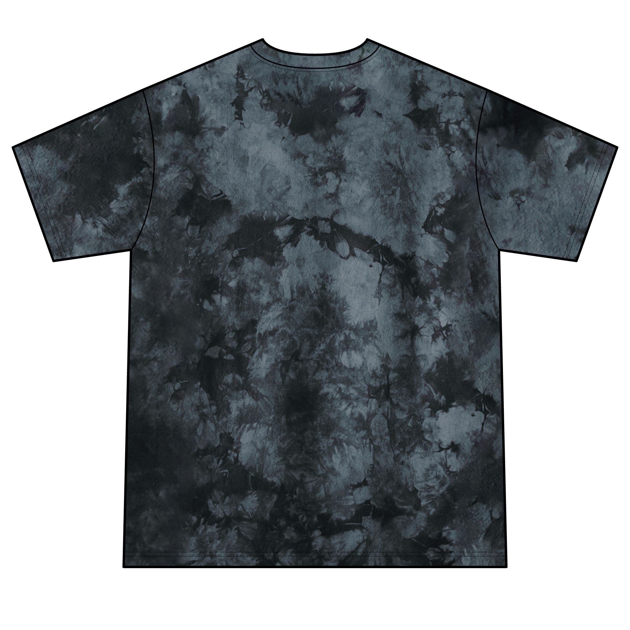 Psychedelic Black Panther Tie-Dye Tee — Mystic Pyramid & All-Seeing Eye Graphic