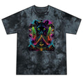 Psychedelic Black Panther Tie-Dye Tee — Mystic Pyramid & All-Seeing Eye Graphic