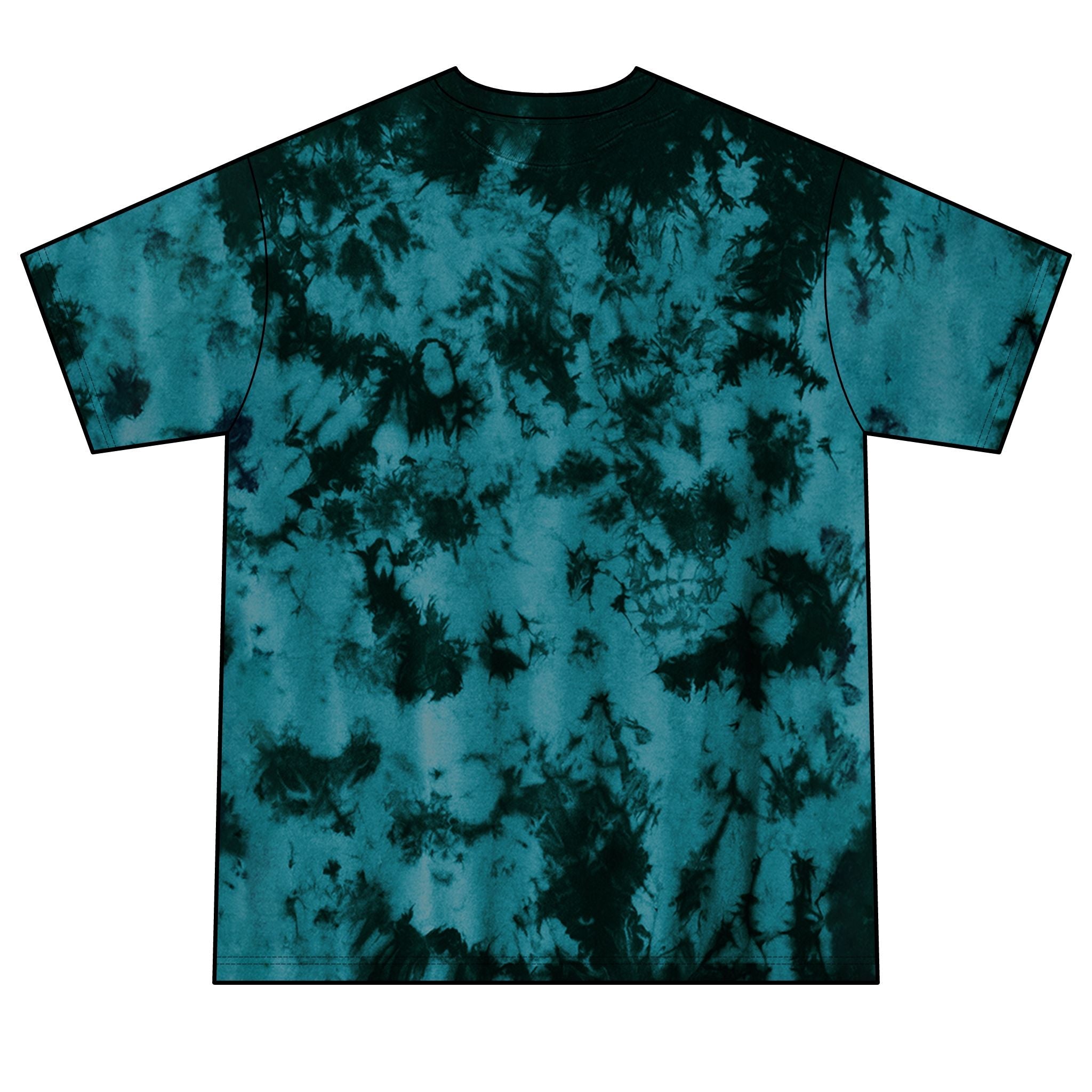 Psychedelic Black Panther Tie-Dye Tee — Mystic Pyramid & All-Seeing Eye Graphic